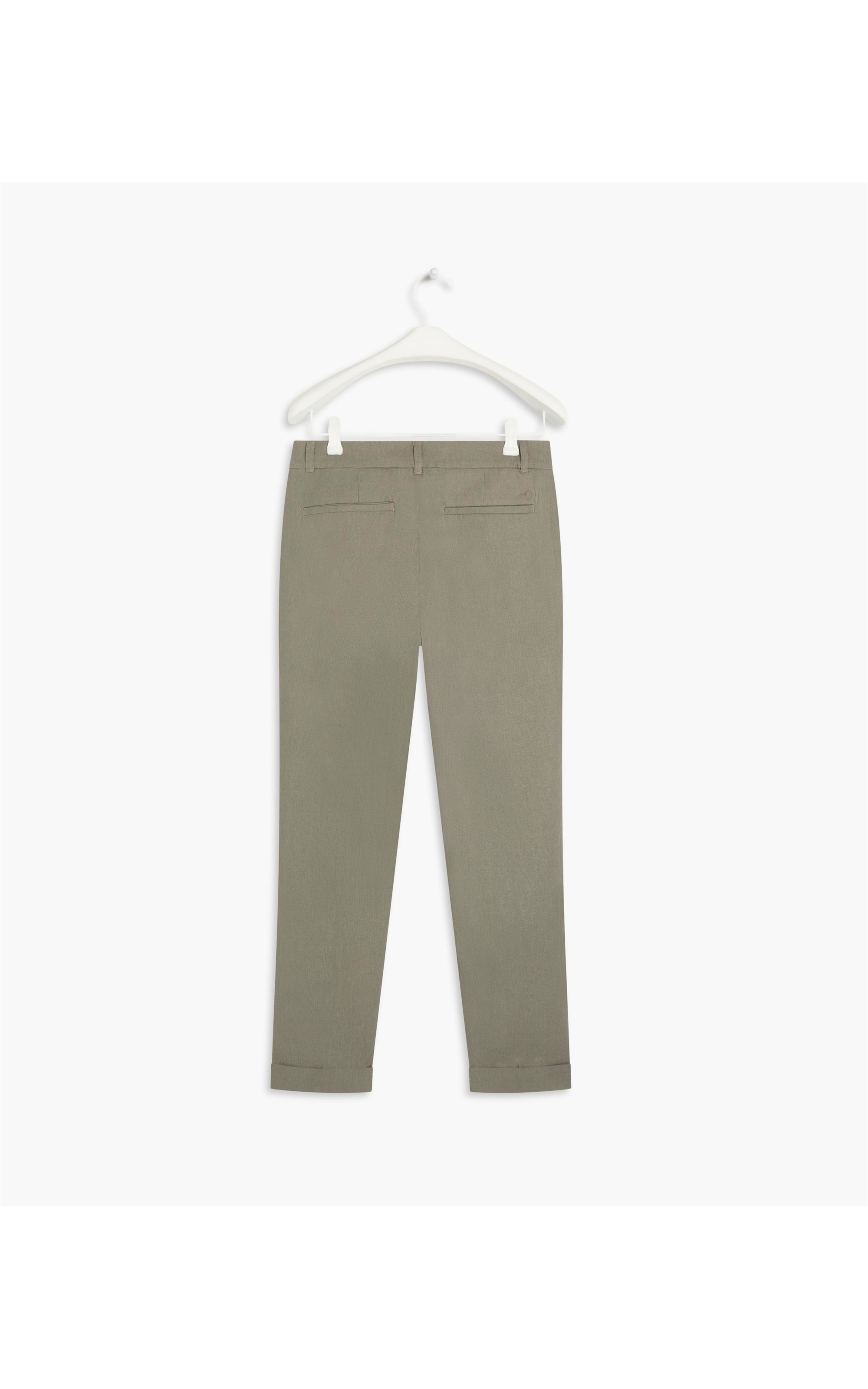 Calça Linho  Marseille Caqui