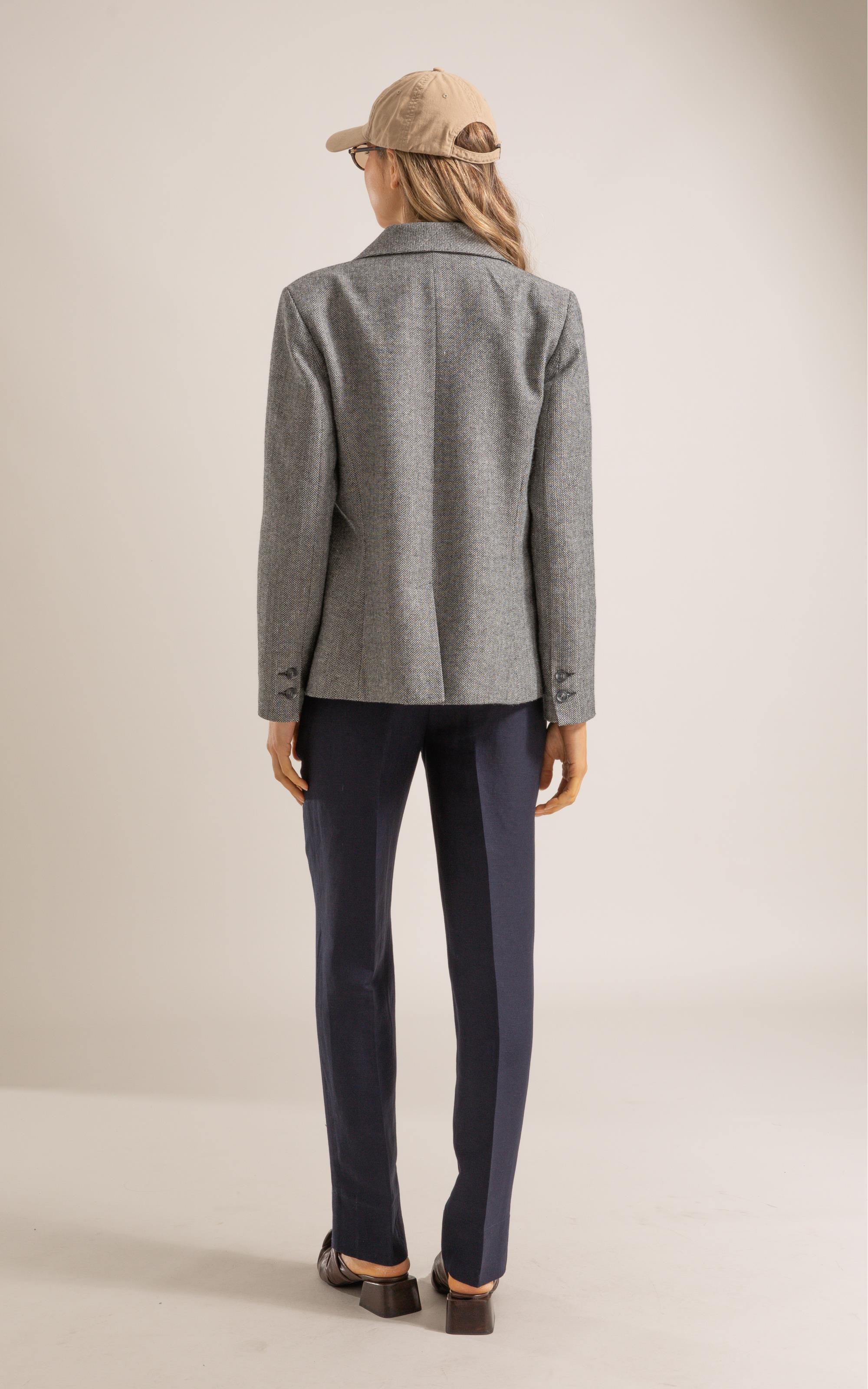 Calça Linho  Marseille Dark Navy