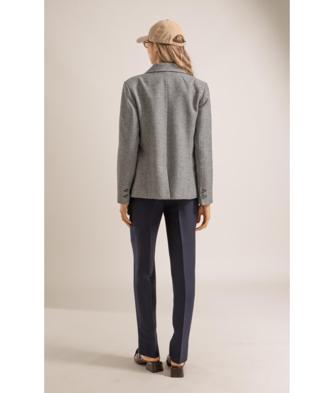 Calça Linho  Marseille Dark Navy