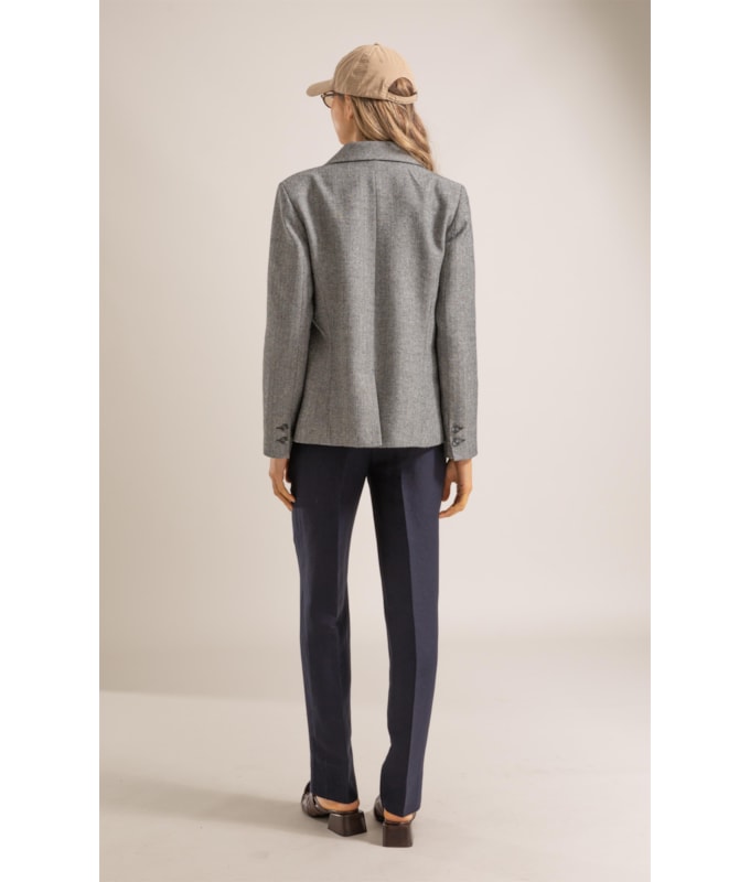 Calça Linho  Marseille Dark Navy