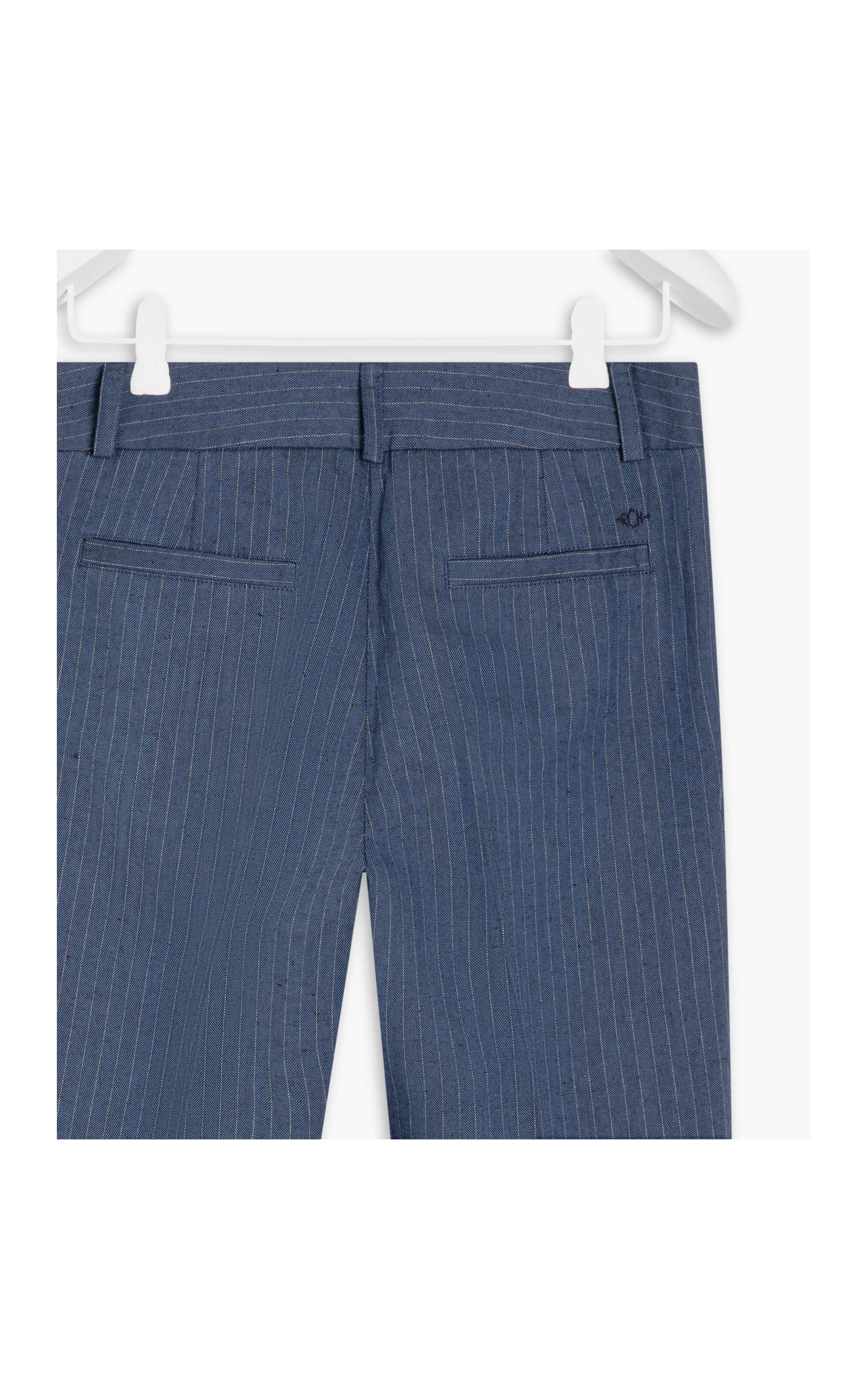 Calça Linho  Marseille Marinho