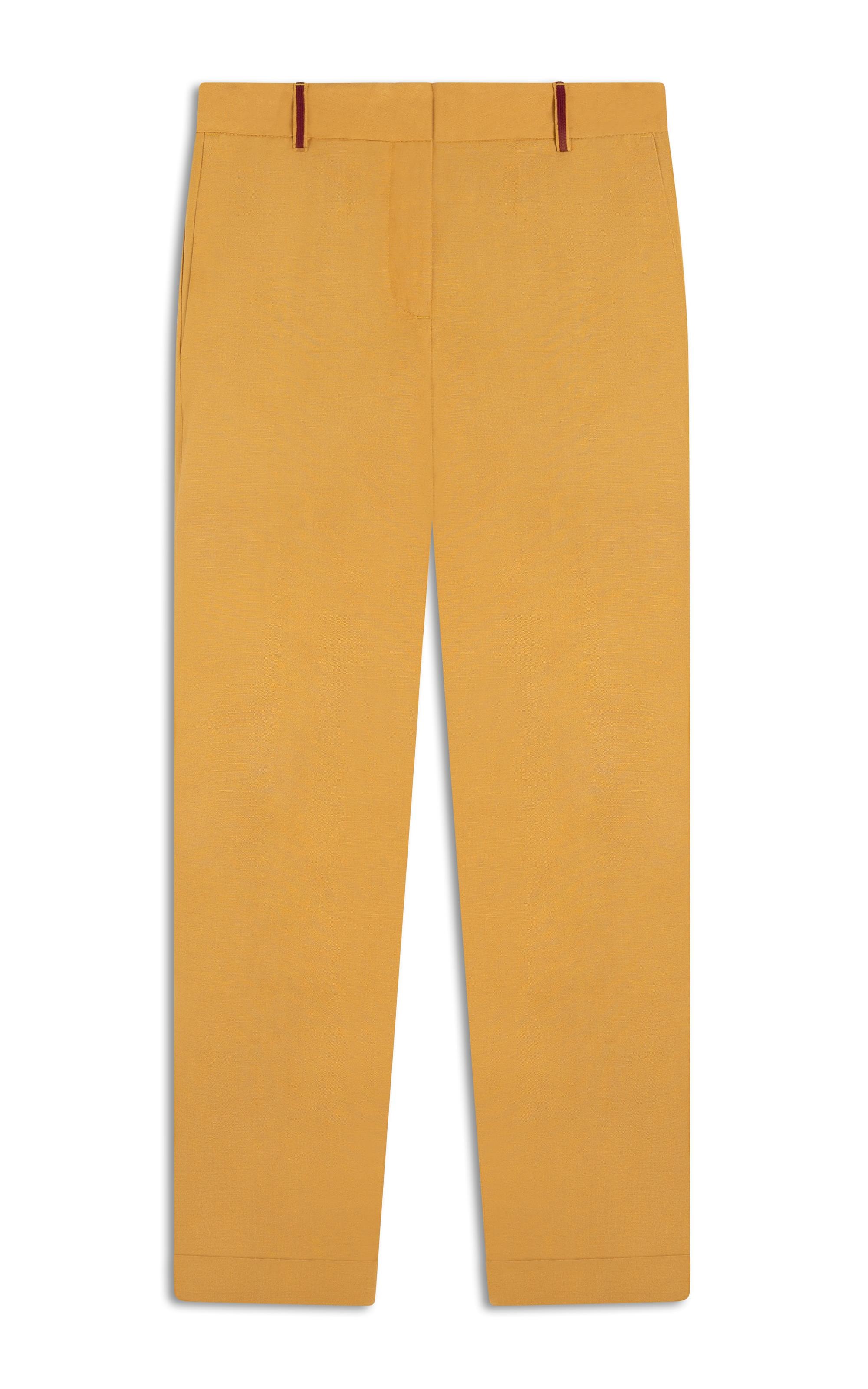 Calça Linho  Marseille Mostarda