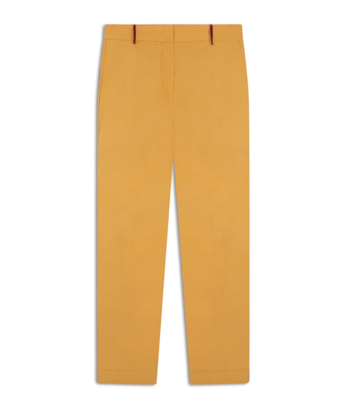Calça Linho  Marseille Mostarda