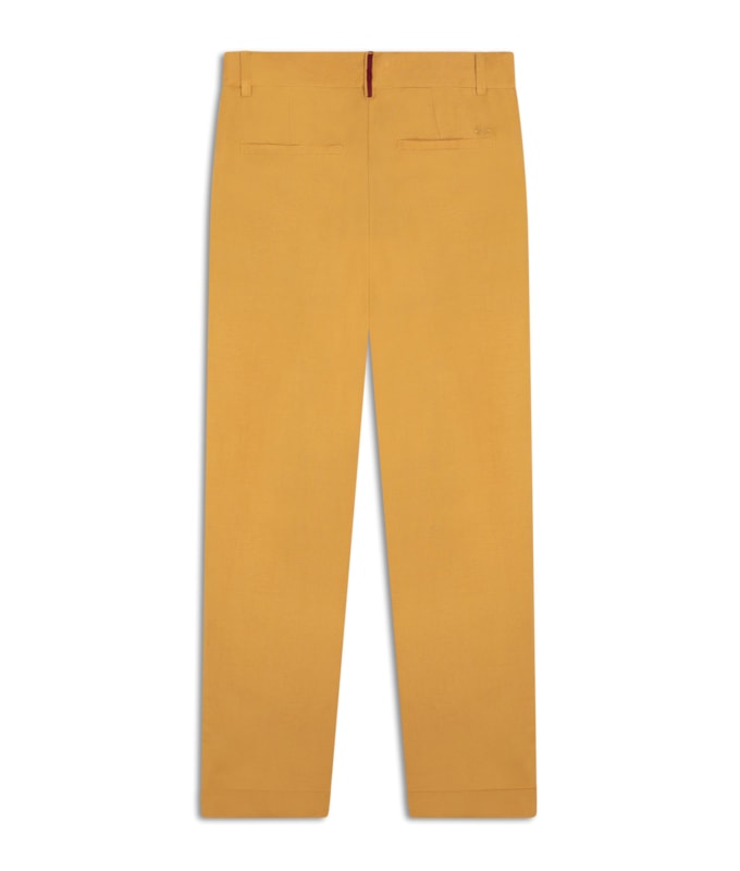 Calça Linho  Marseille Mostarda