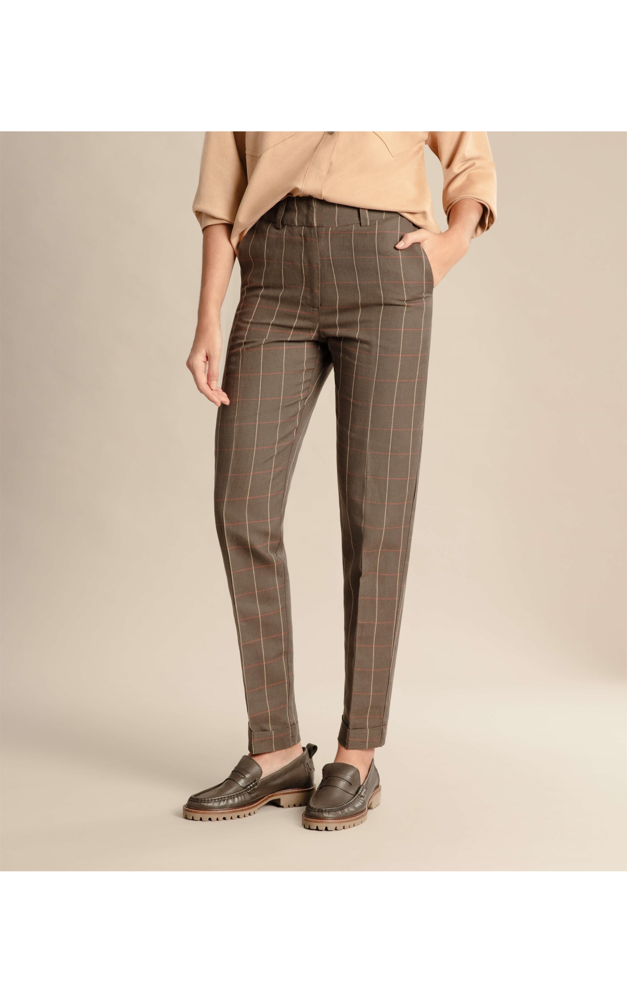Calça Linho  Marseille Musgo