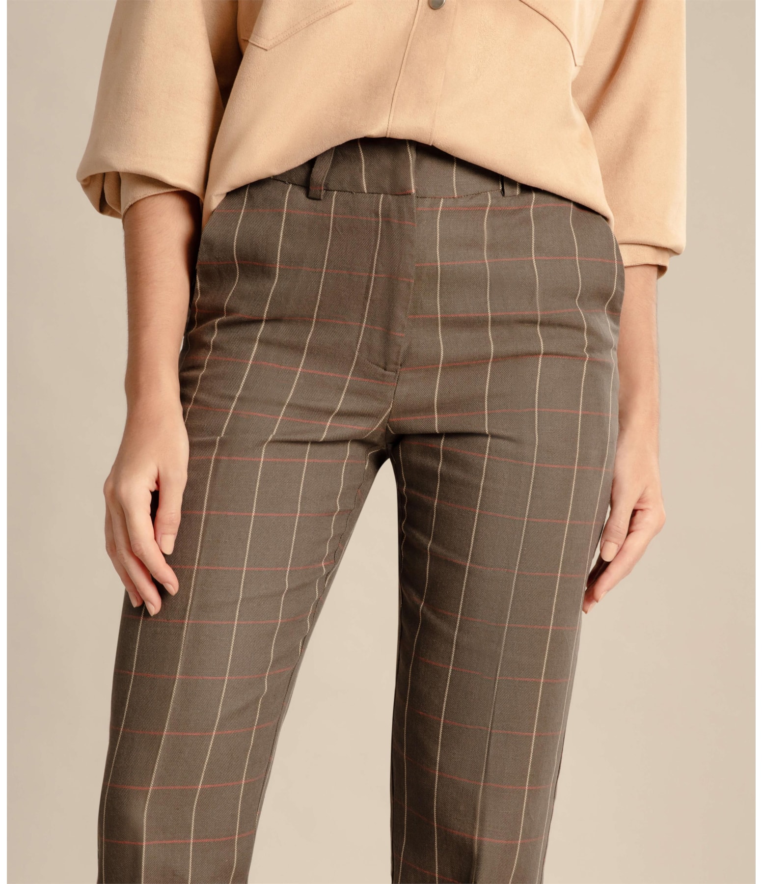 Calça Linho  Marseille Musgo