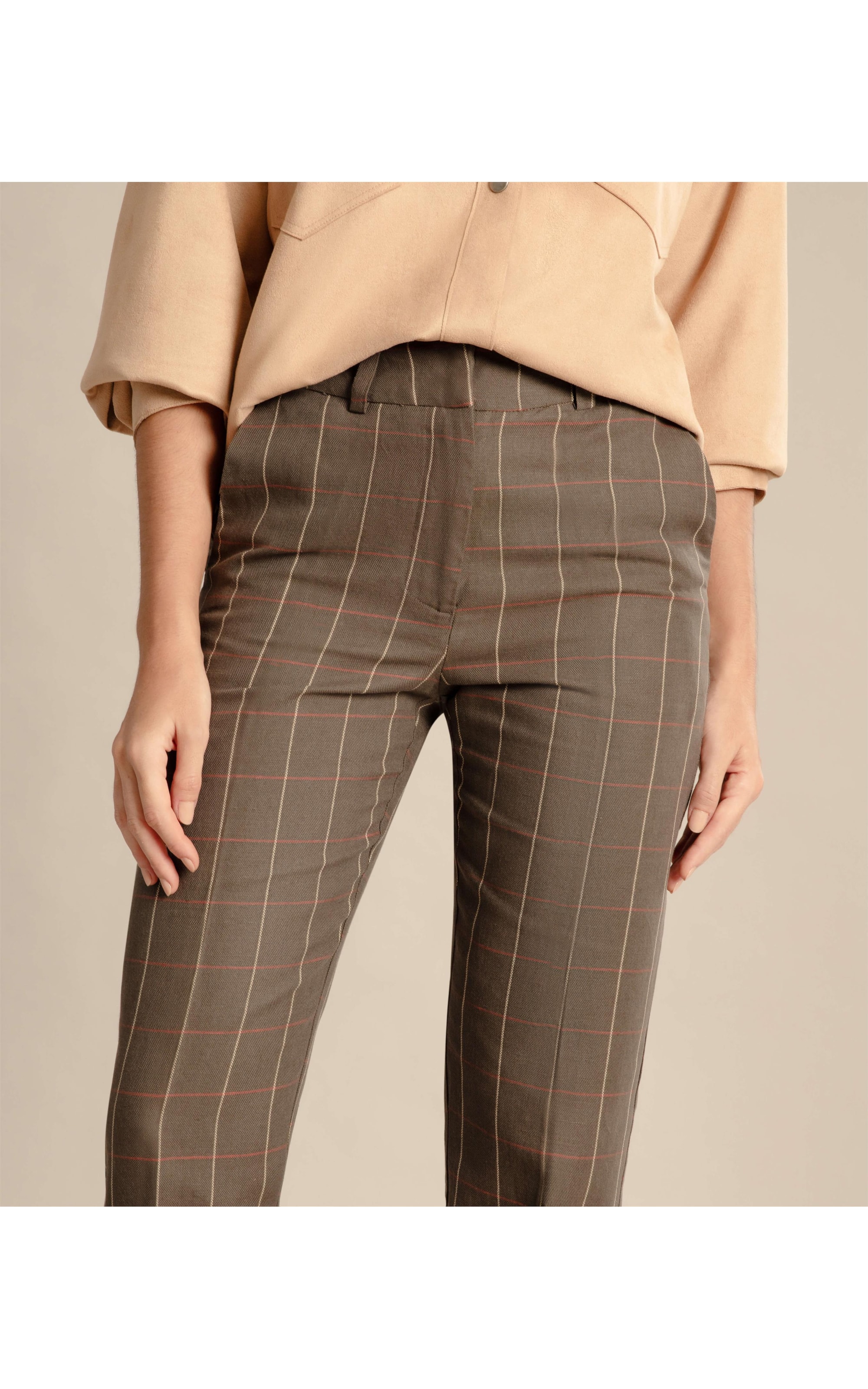 Calça Linho  Marseille Musgo