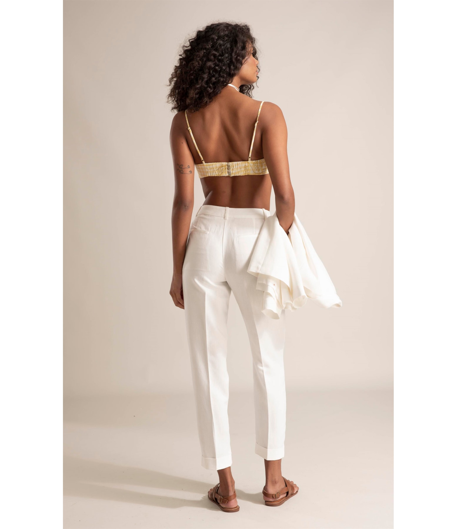 Calça Linho  Marseille Off White