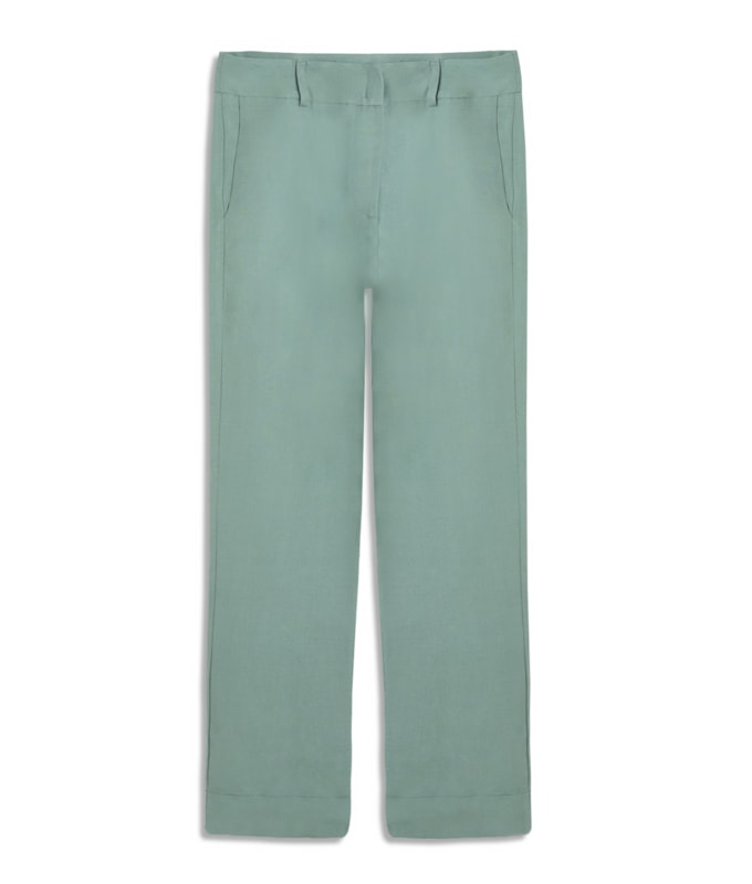 Calça Linho  Marseille Verde Claro