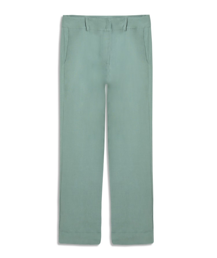 Calça Linho  Marseille Verde Claro