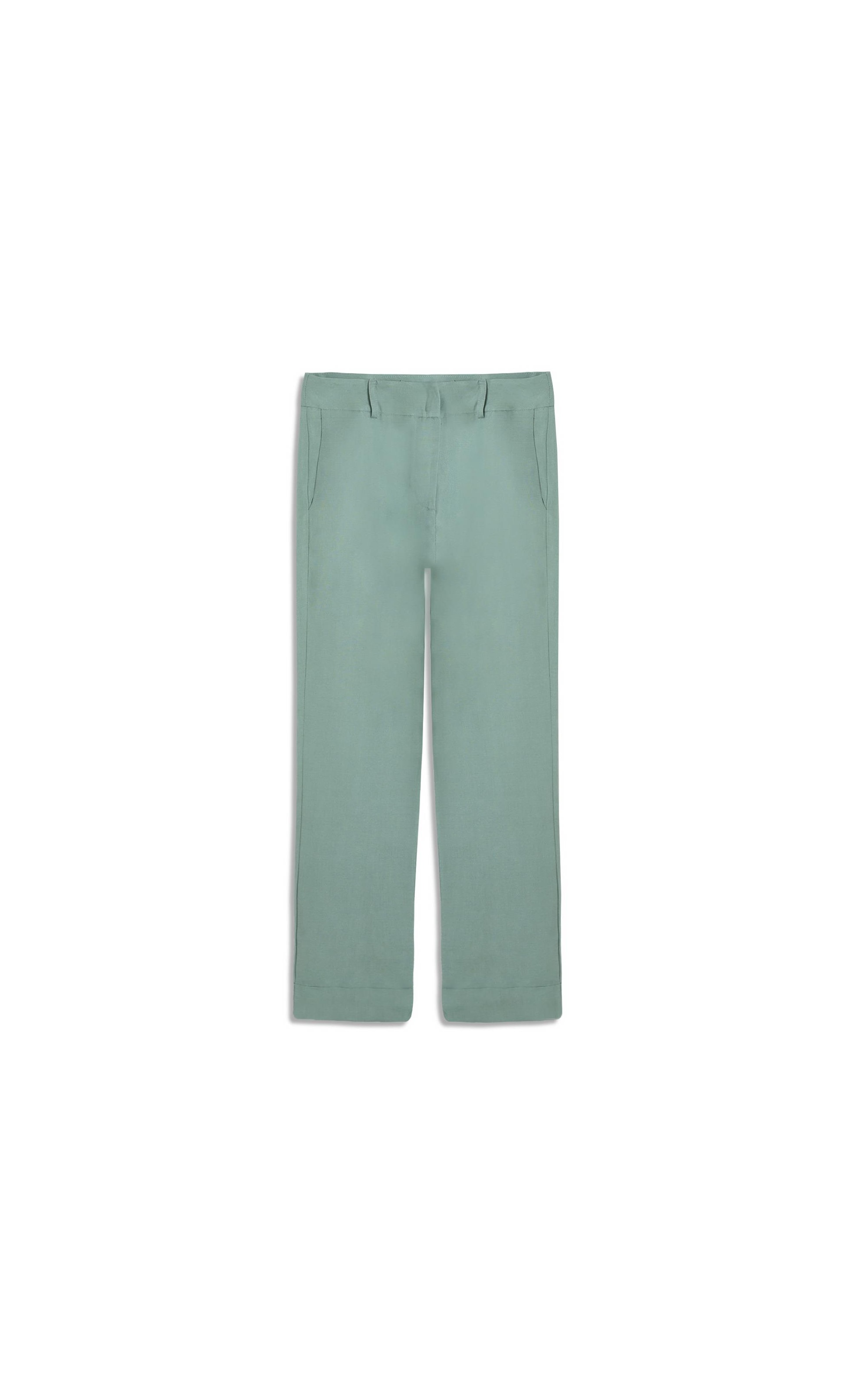 Calça Linho  Marseille Verde Claro