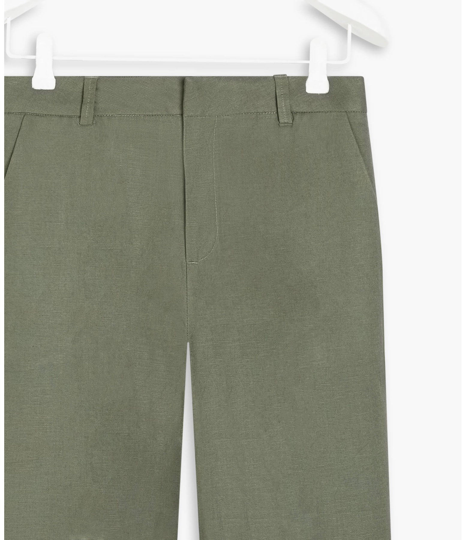 Calça Linho  Marseille Verde Militar