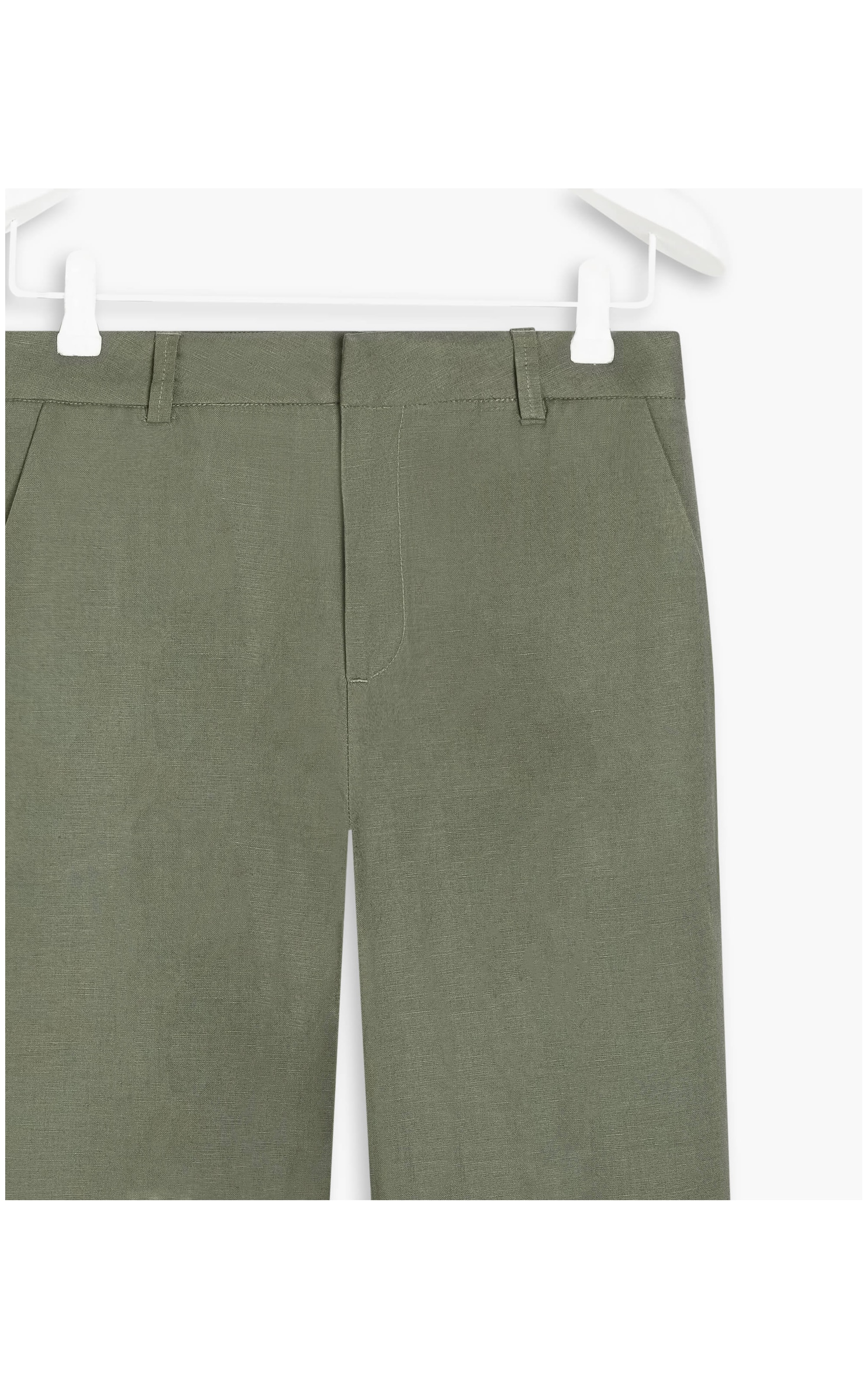 Calça Linho  Marseille Verde Militar