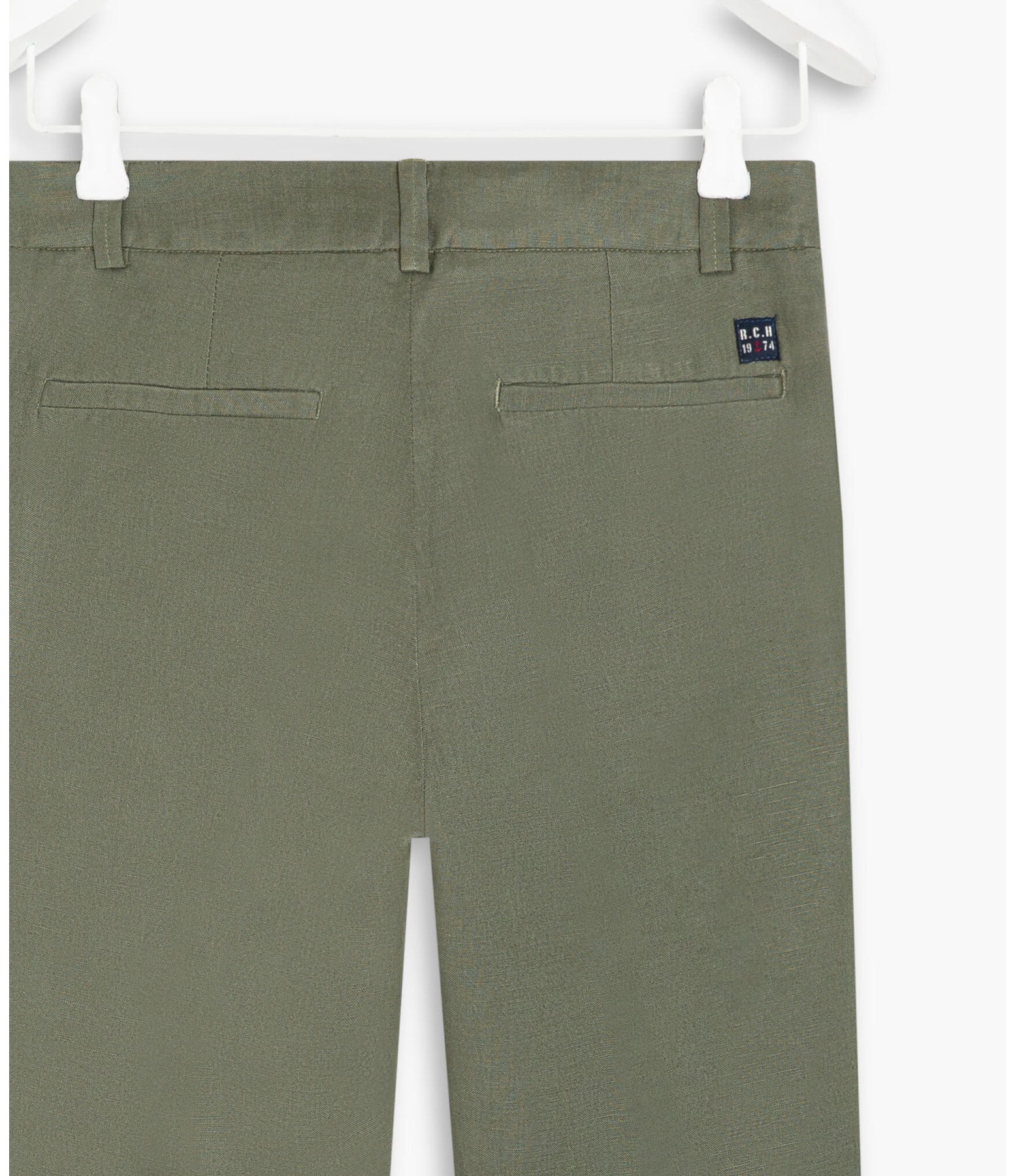 Calça Linho  Marseille Verde Militar