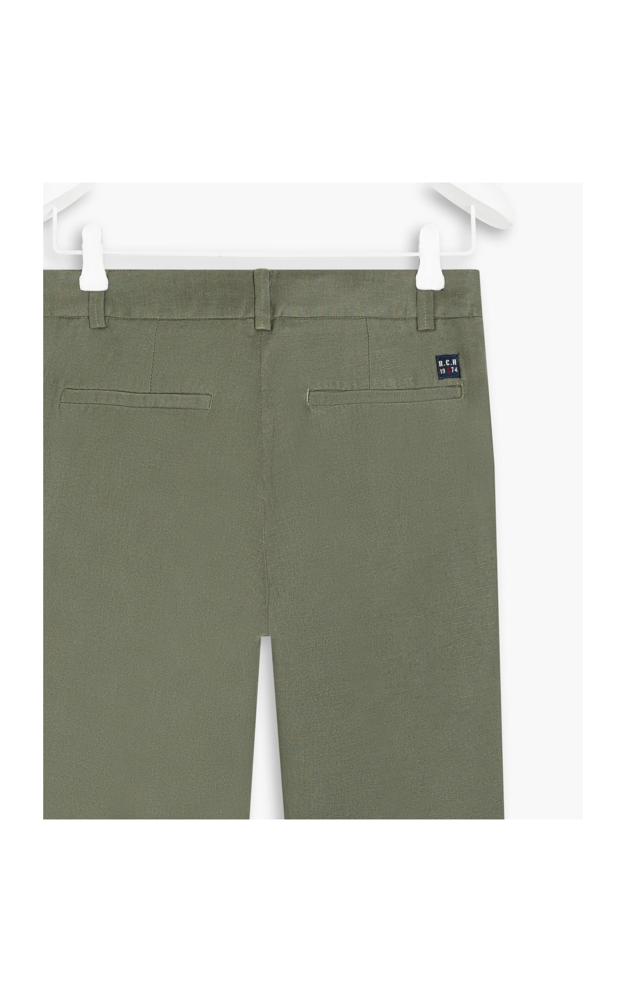 Calça Linho  Marseille Verde Militar