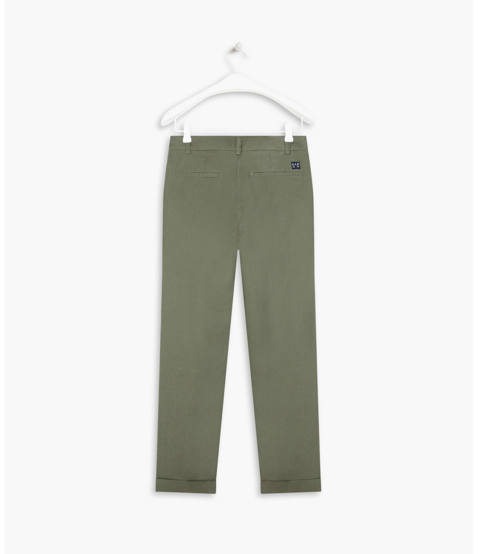 Calça Linho  Marseille Verde Militar