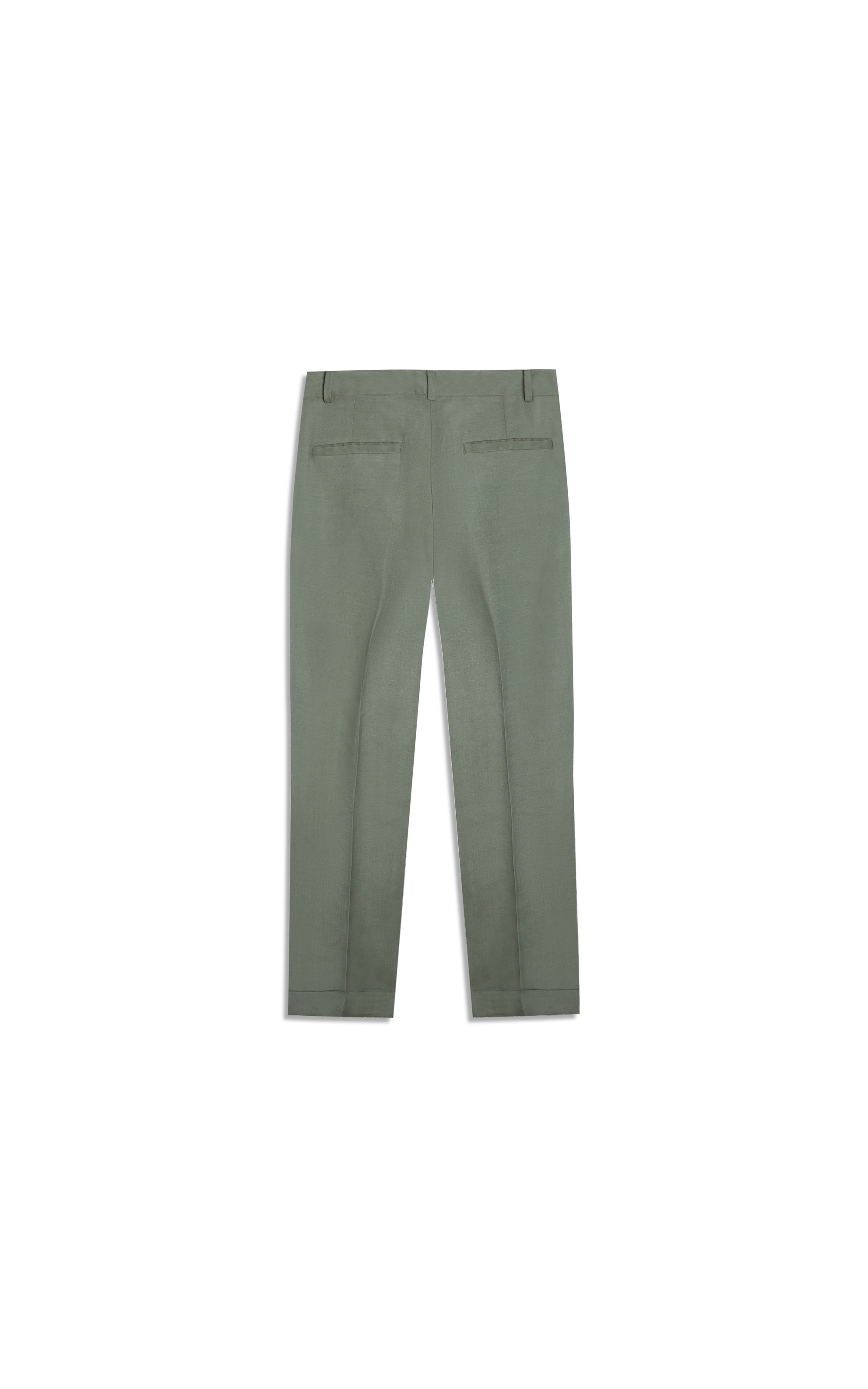 Calça Linho  Marseille Verde Militar