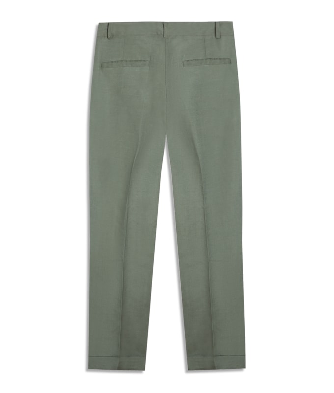 Calça Linho  Marseille Verde Militar