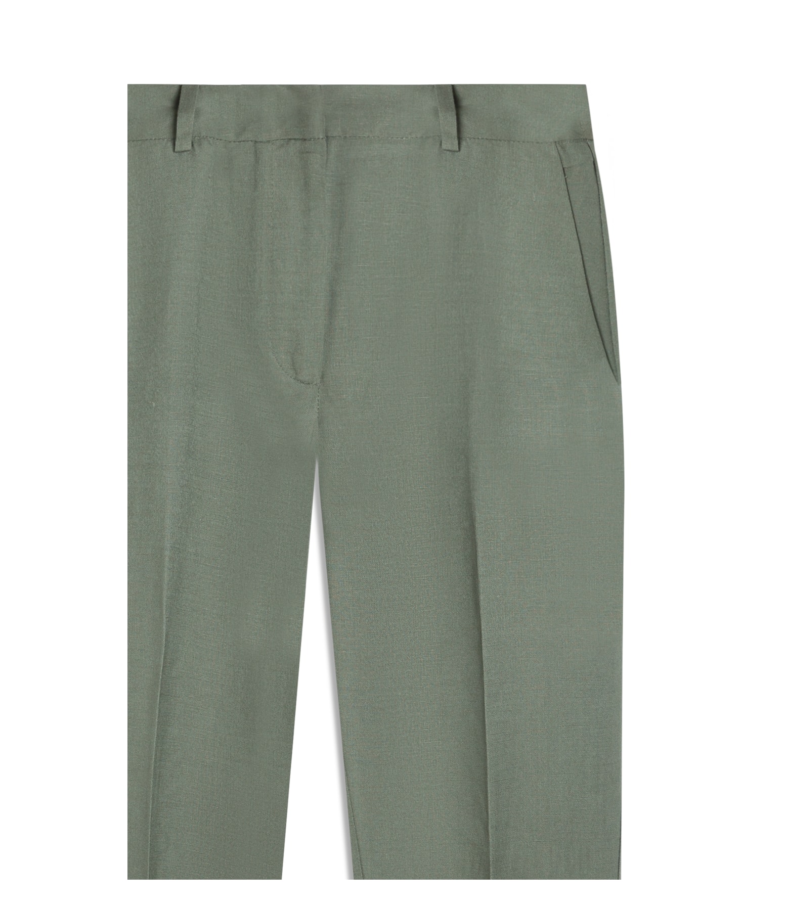Calça Linho  Marseille Verde Militar