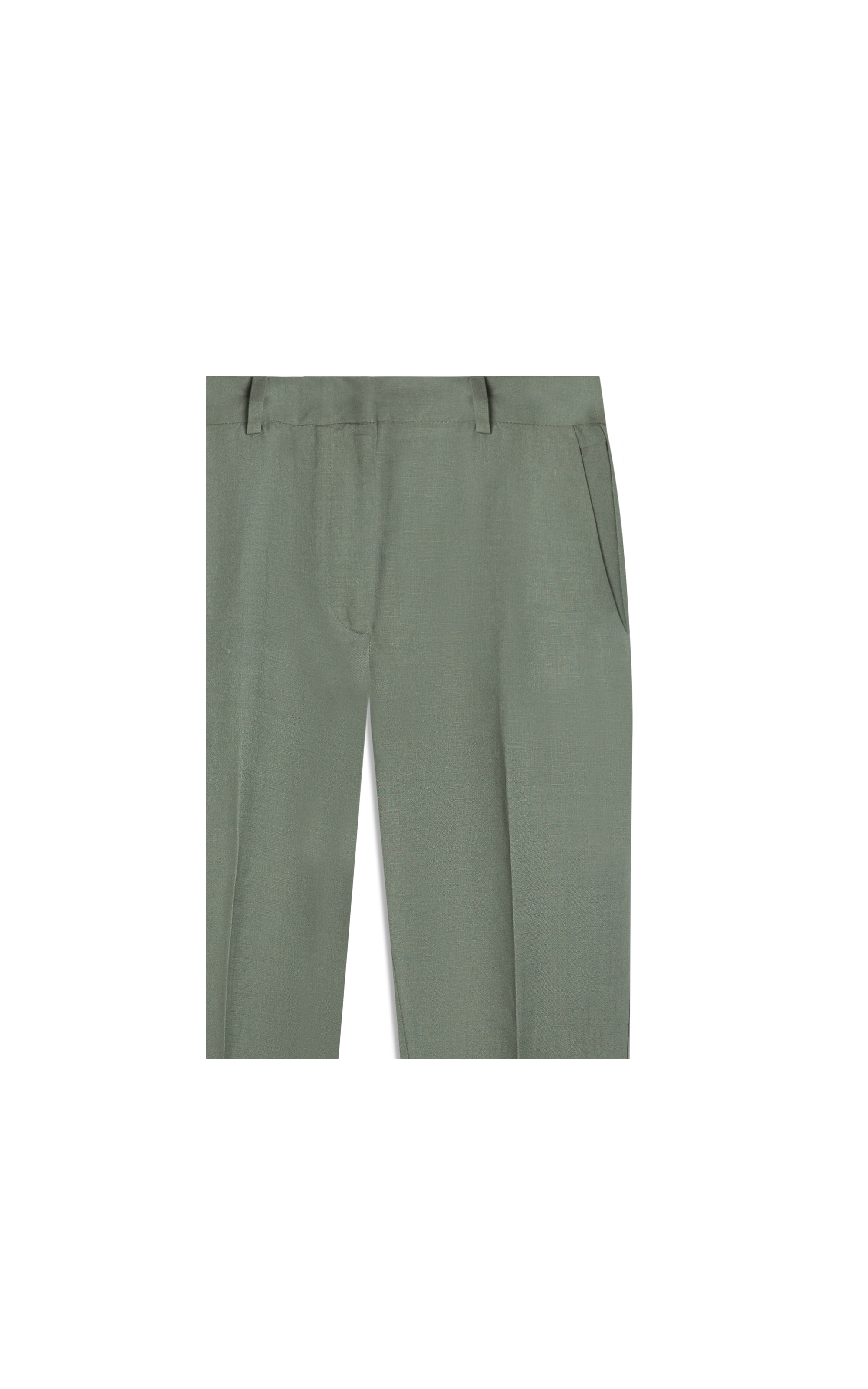 Calça Linho  Marseille Verde Militar
