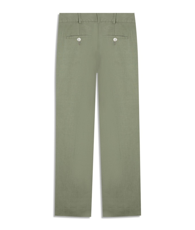 Calça Linho  Morgan Verde Militar