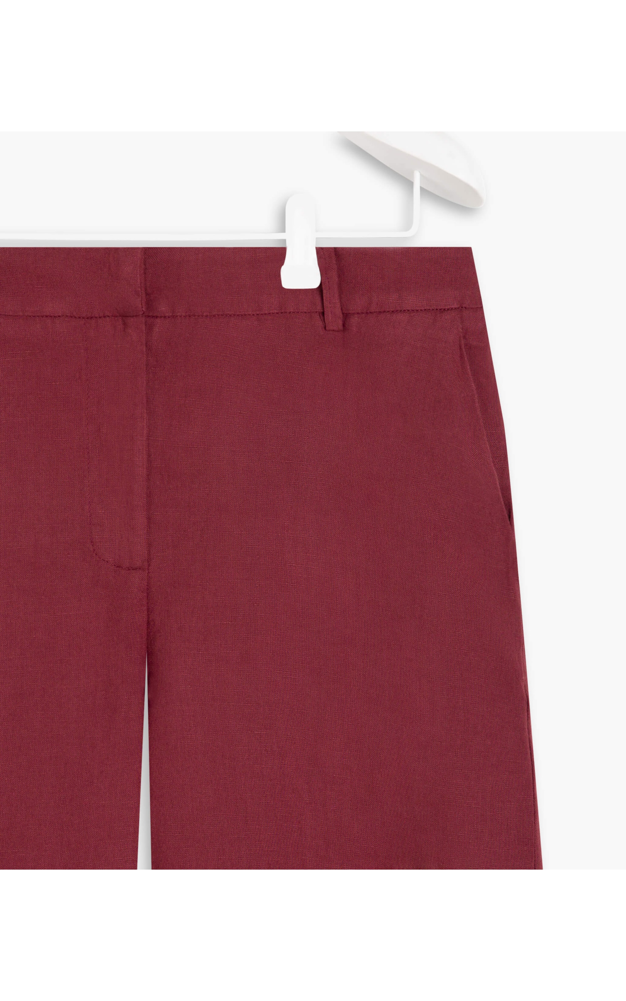 Calça Linho  New Barik Bordeaux