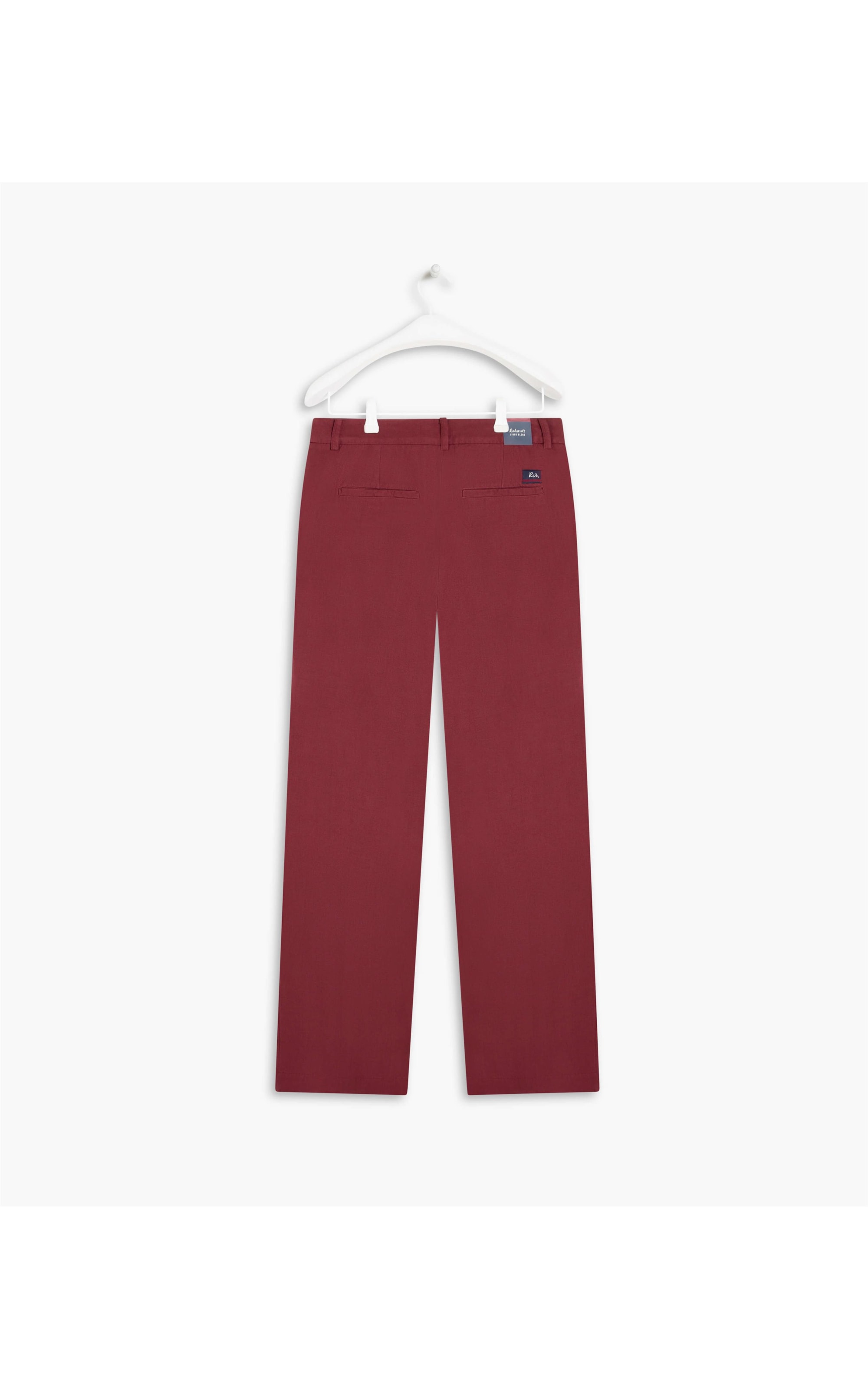 Calça Linho  New Barik Bordeaux