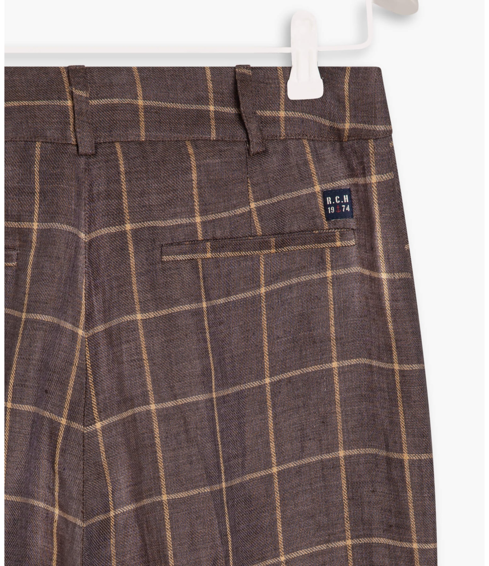 Calça Linho  New Barik Marrom