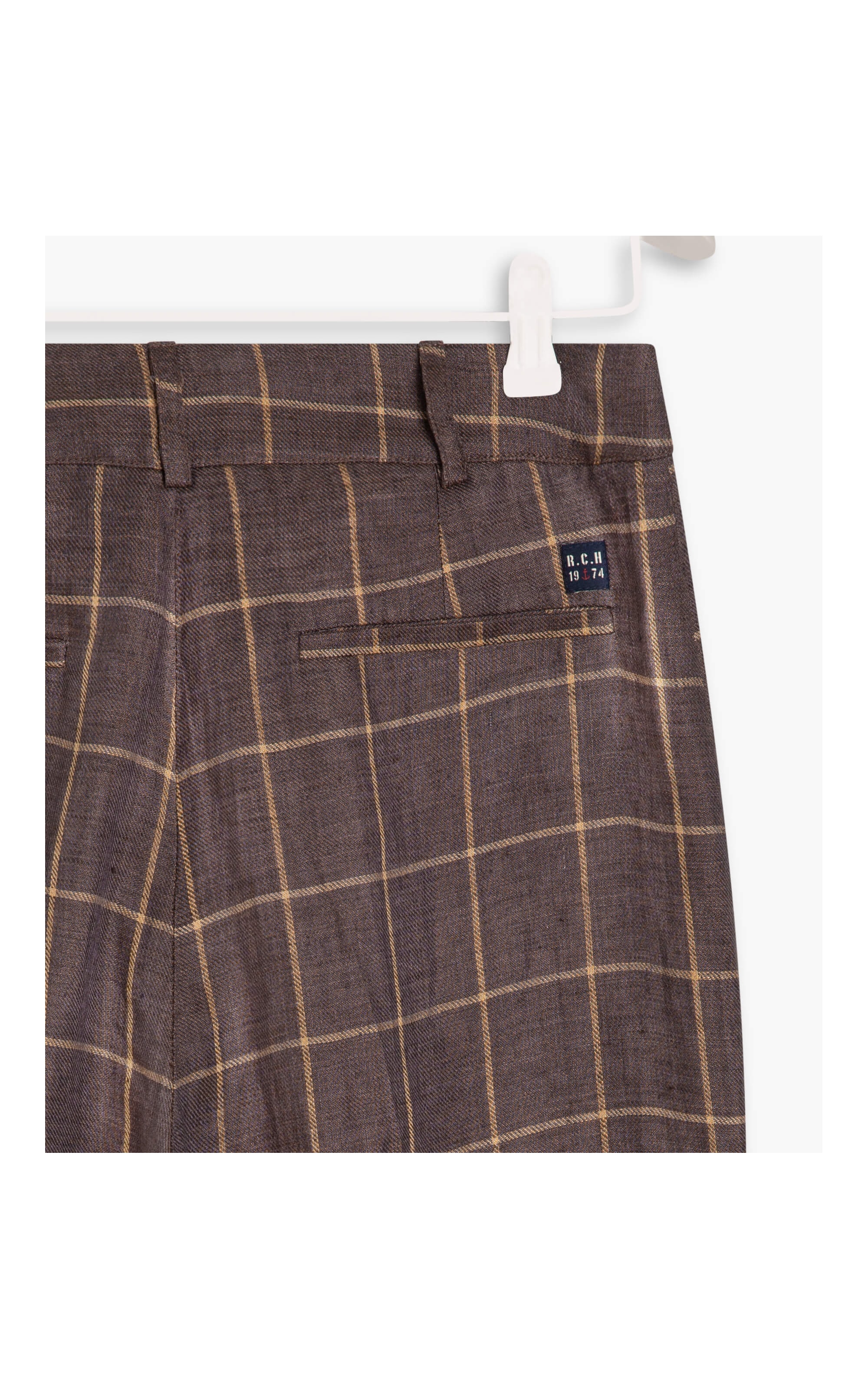 Calça Linho  New Barik Marrom