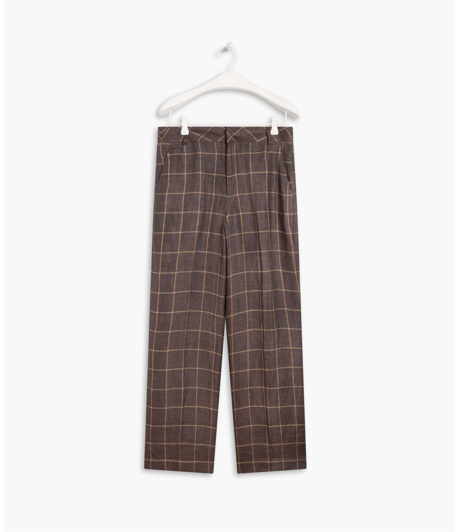 Calça Linho  New Barik Marrom