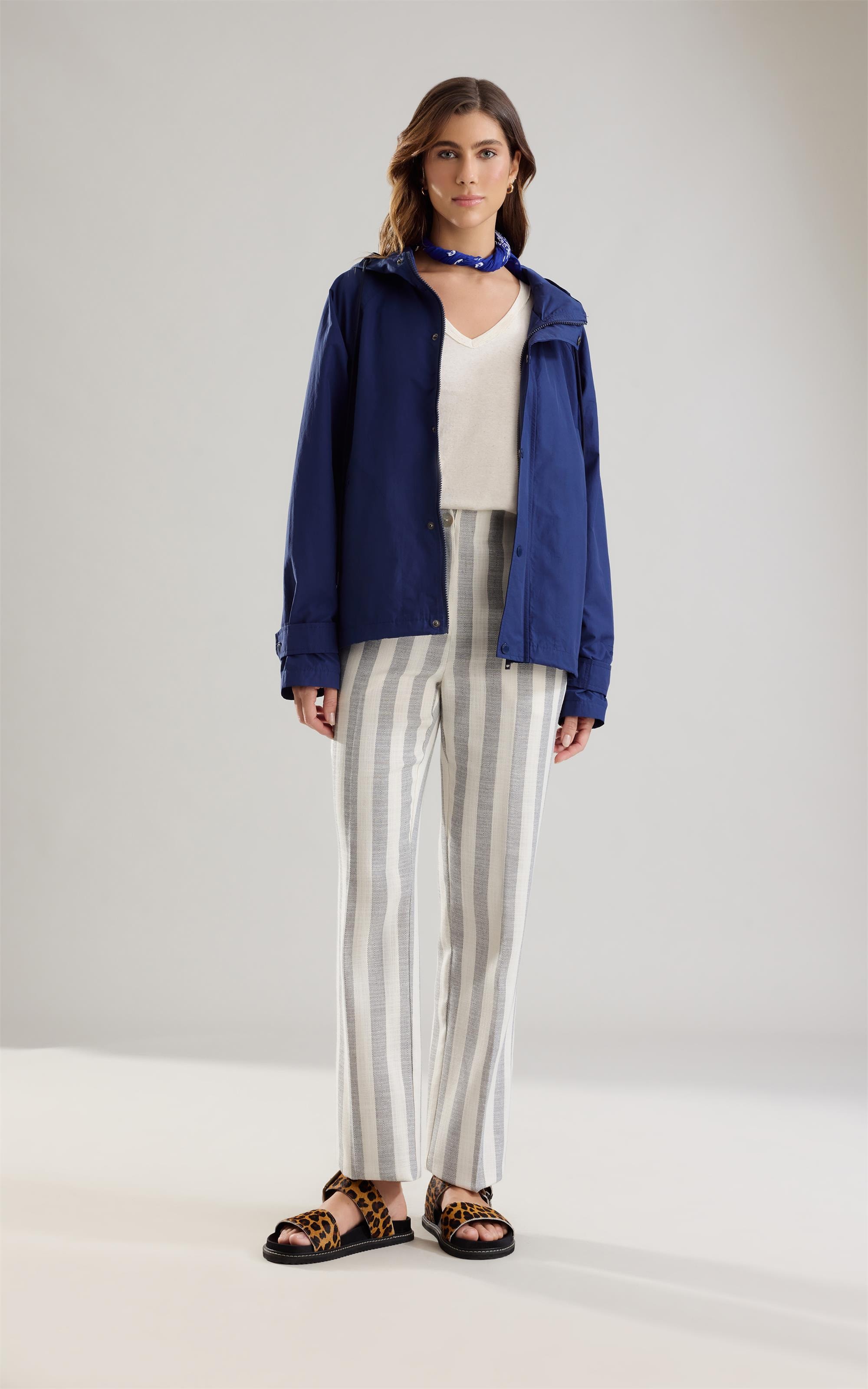 Calça Linho  New Fafa  Ft Stripes Areia
