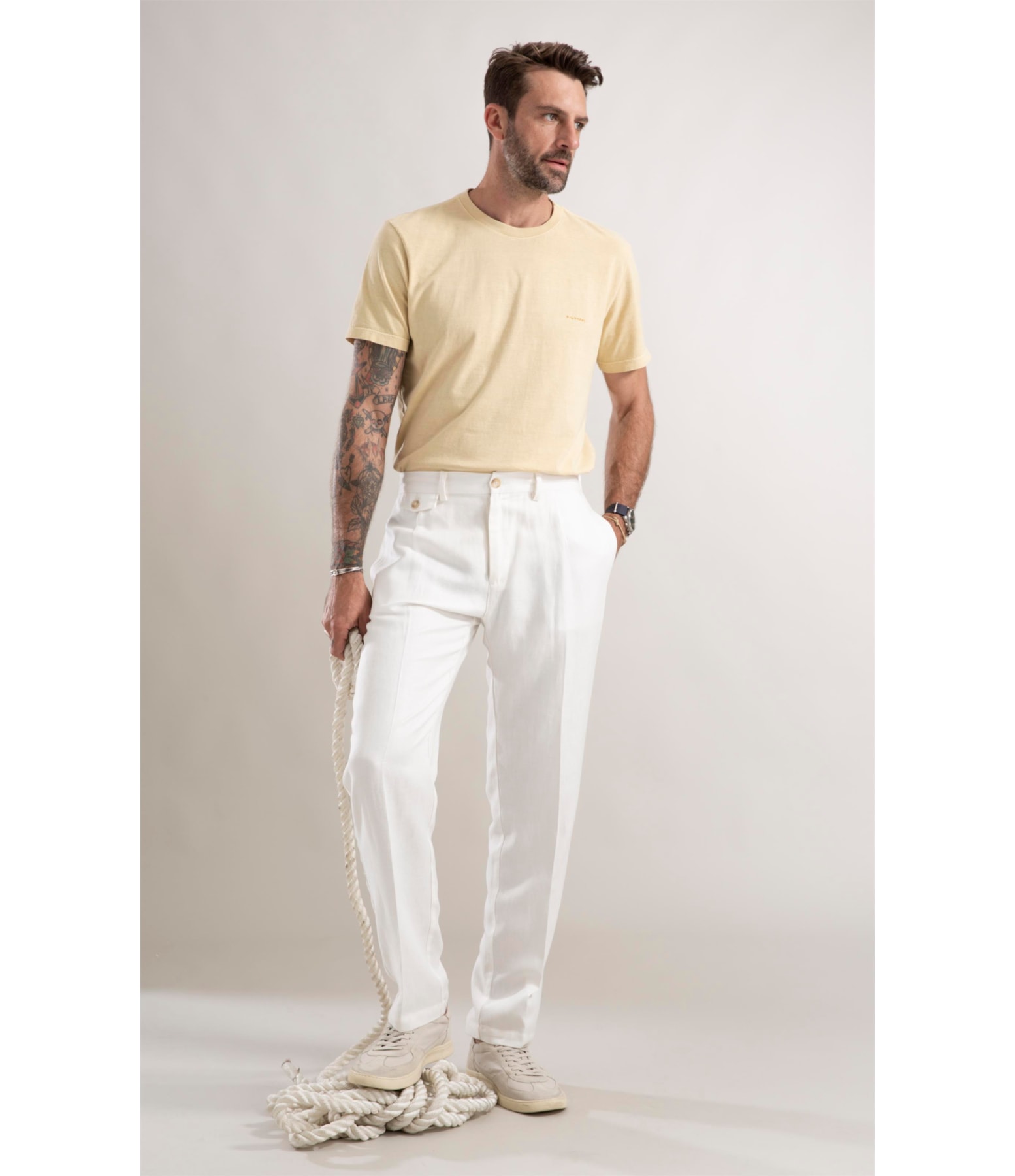 Calça Linho Off White