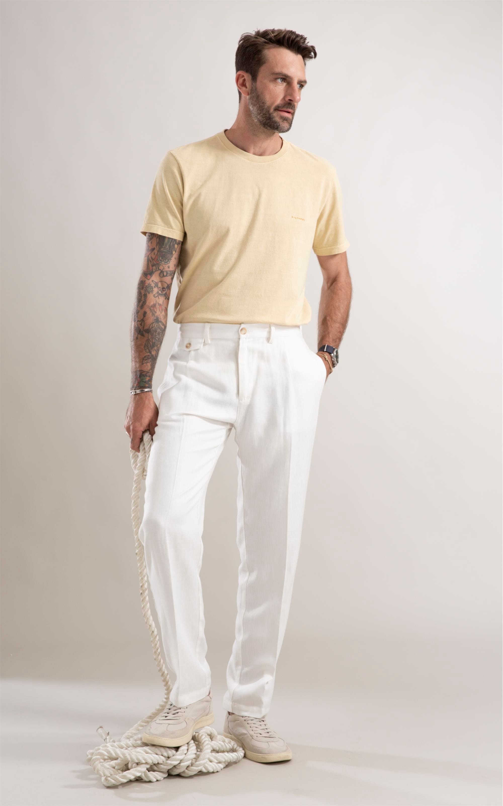 Calça Linho Off White