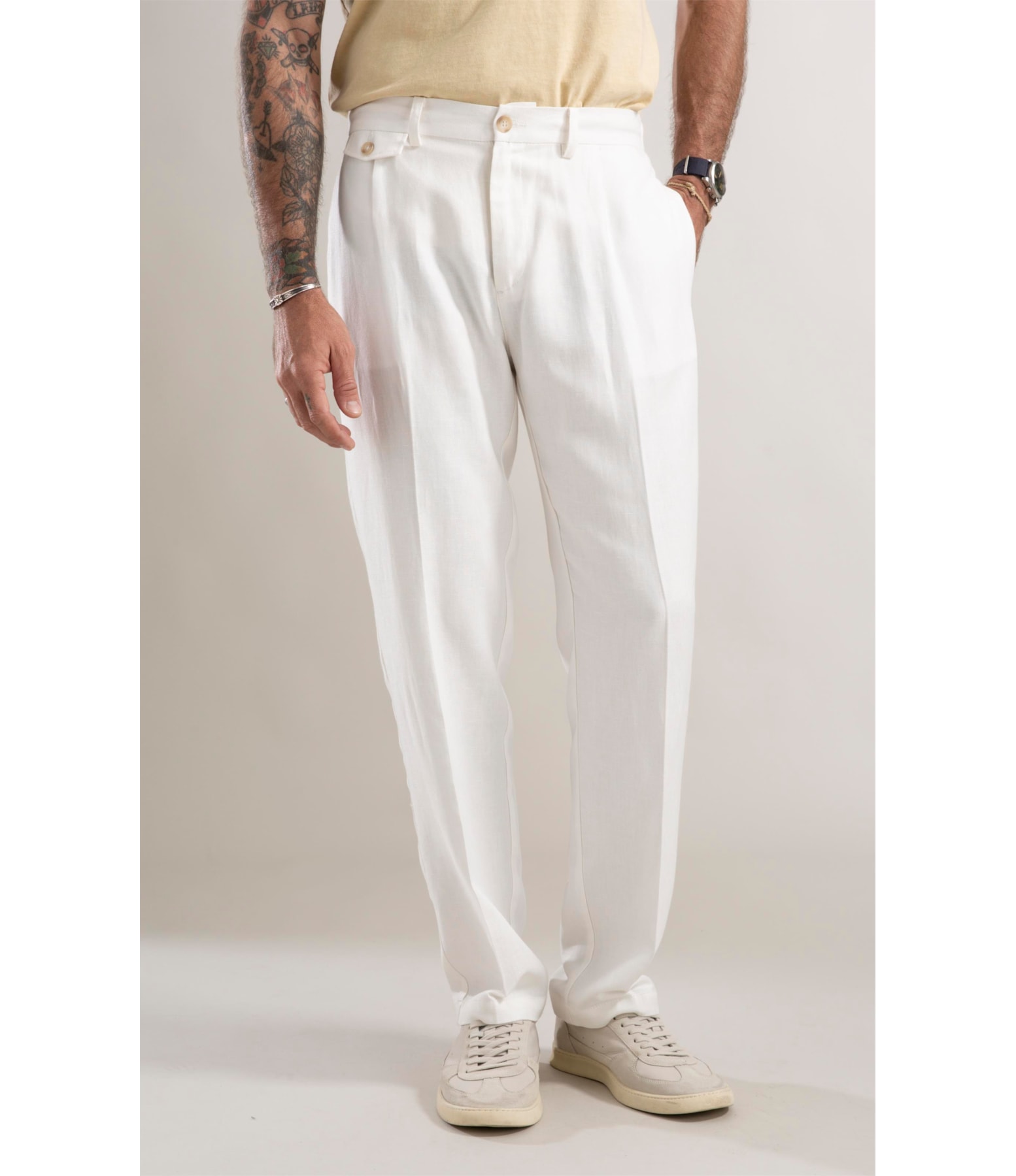 Calça Linho Off White