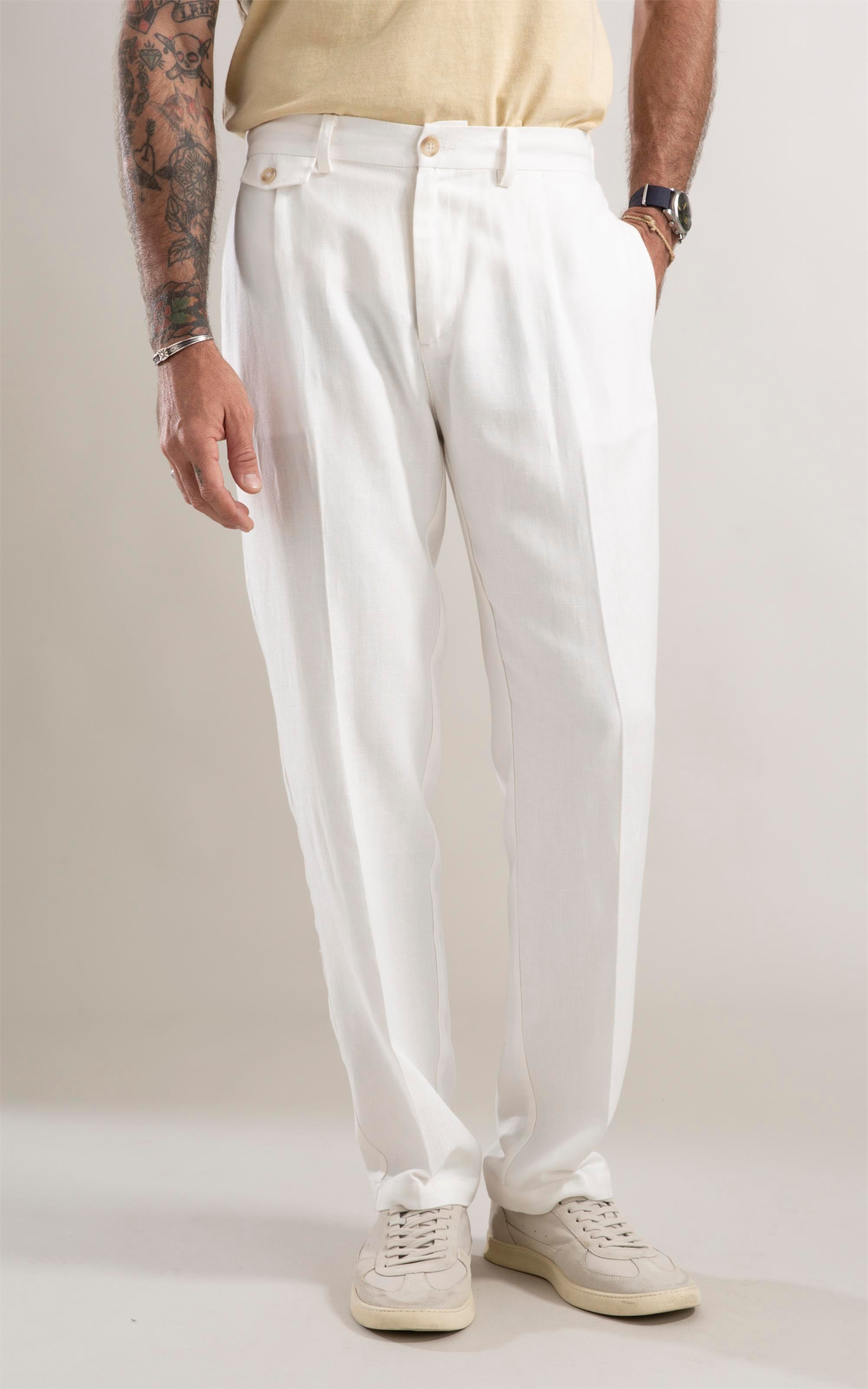 Calça Linho Off White