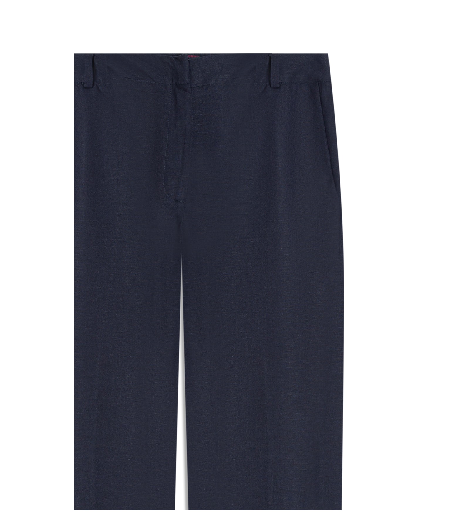 Calça Linho  Reta Dark Navy