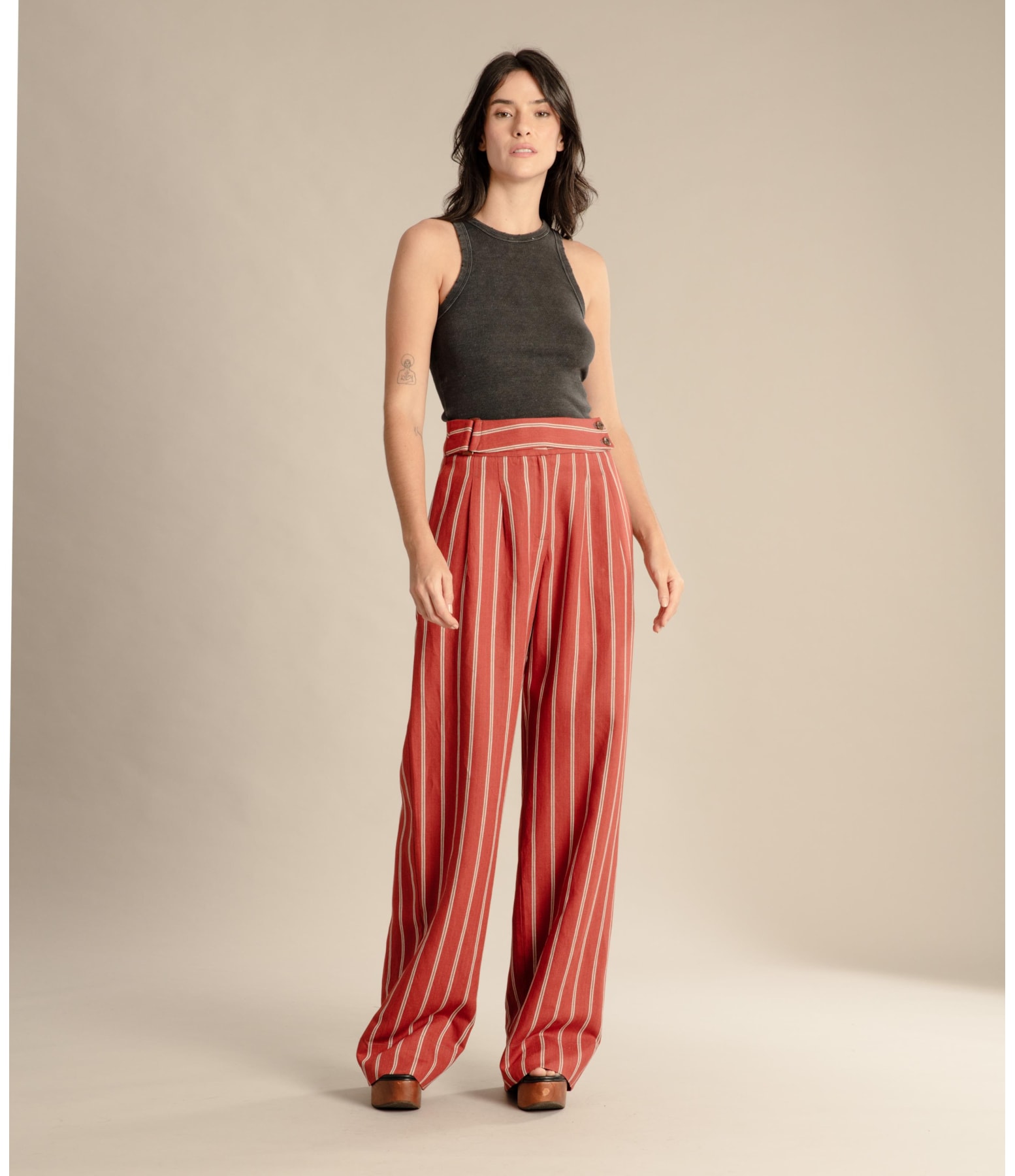 Calça Linho  Ricci Vinho