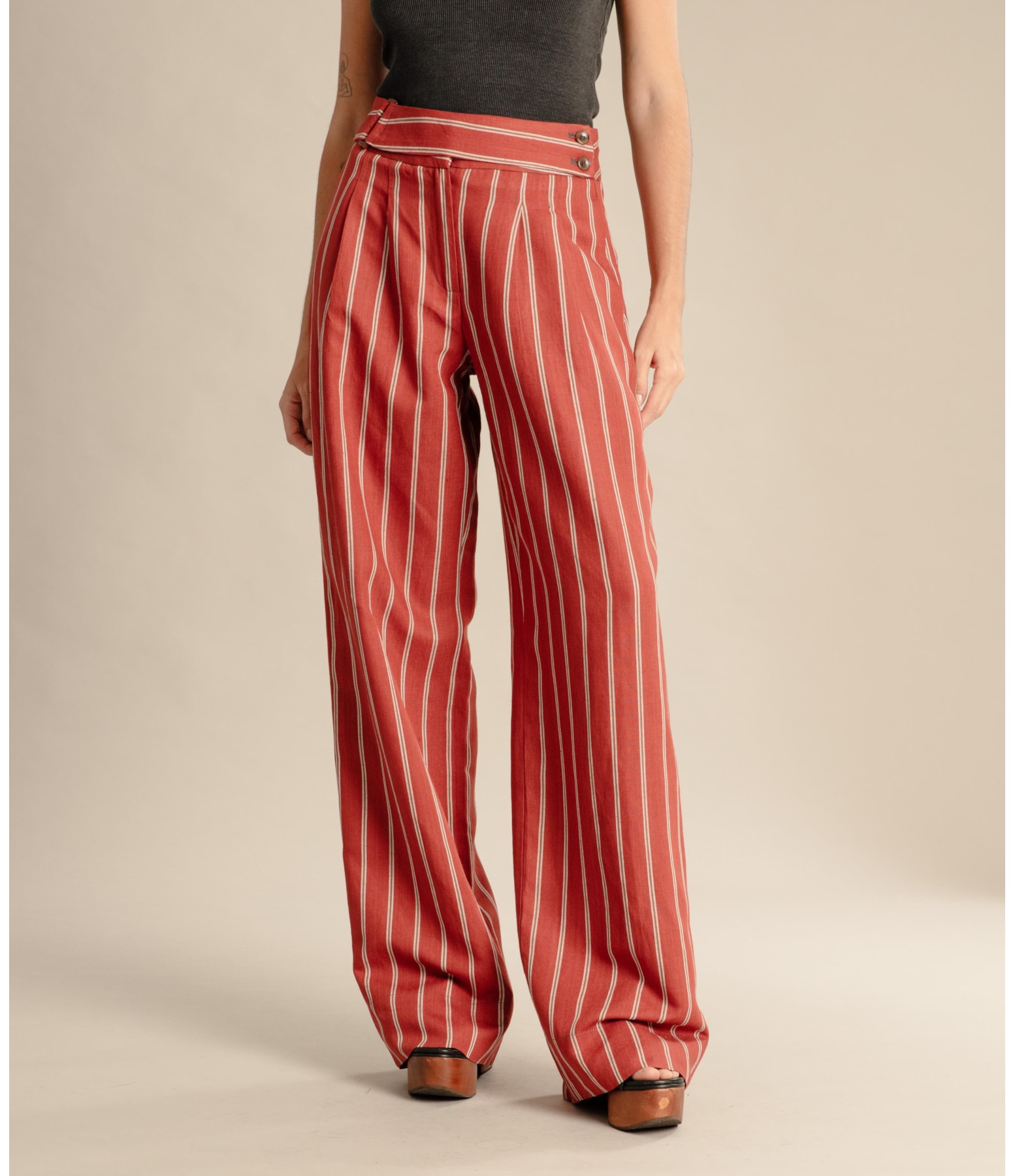 Calça Linho  Ricci Vinho