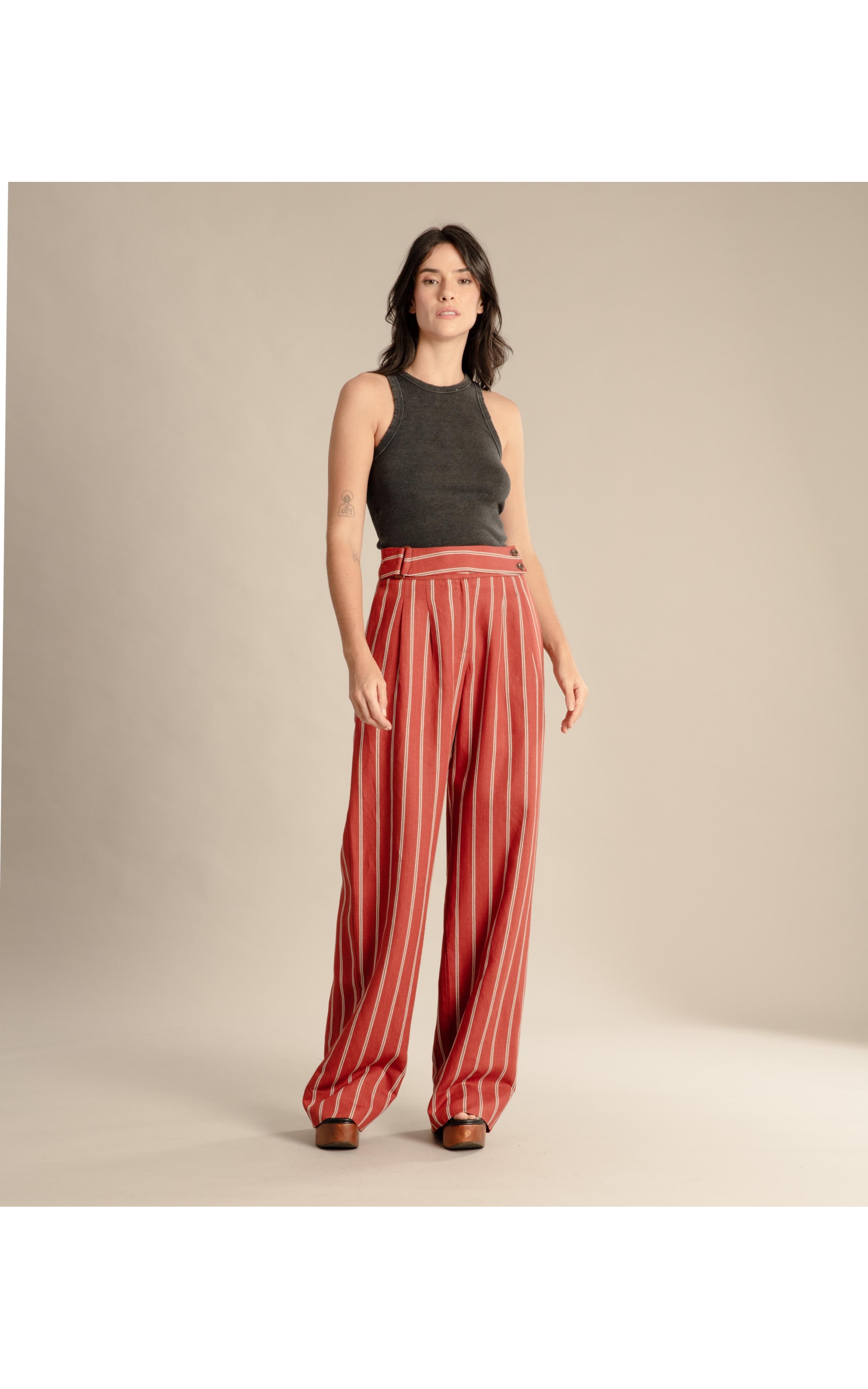 Calça Linho  Ricci Vinho