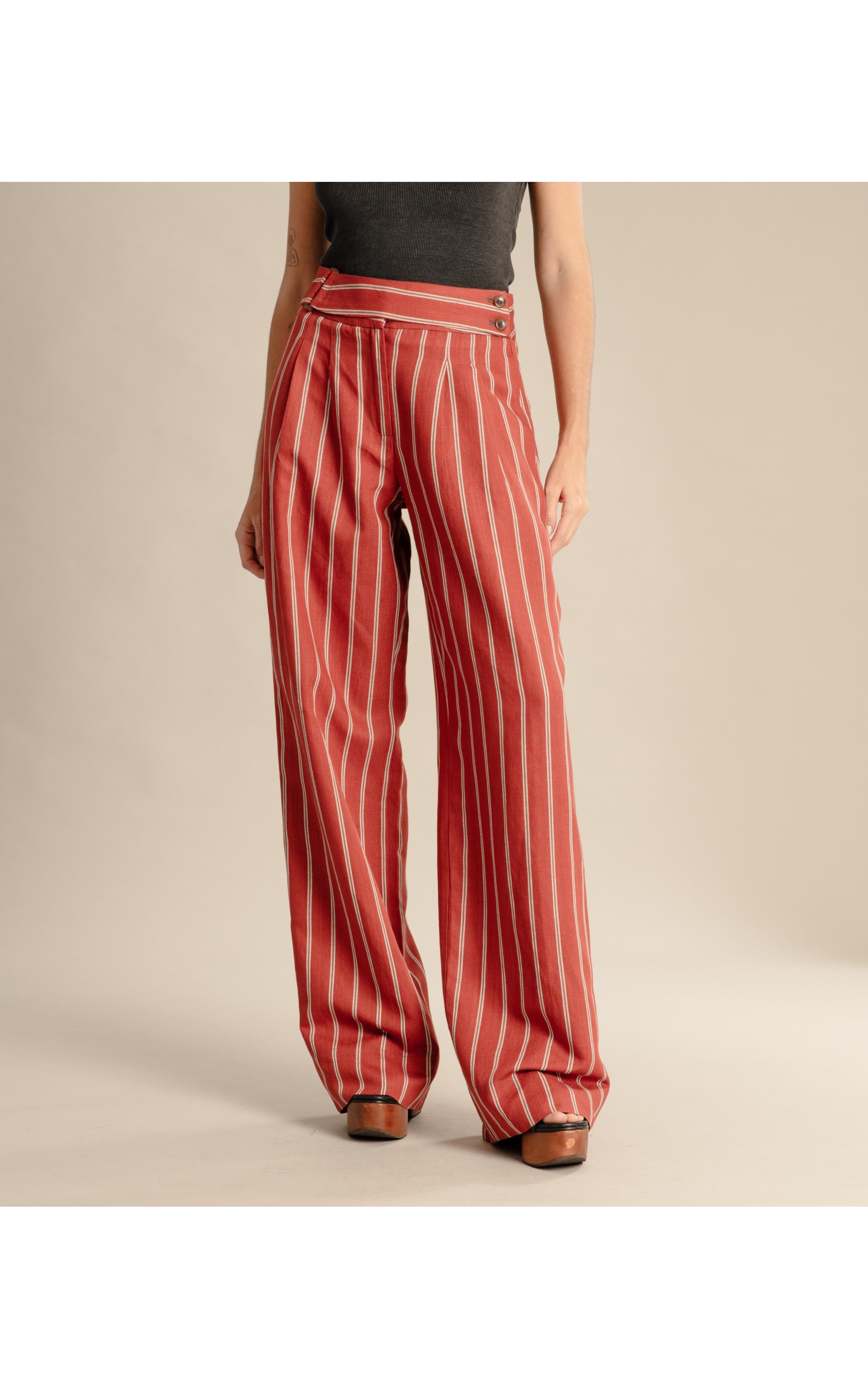 Calça Linho  Ricci Vinho