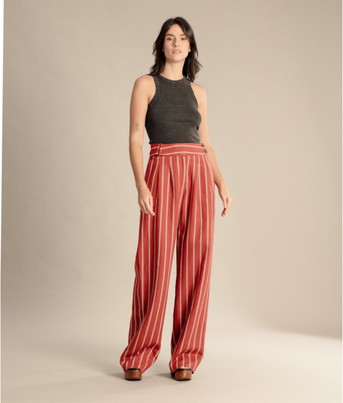 Calça Linho  Ricci Vinho