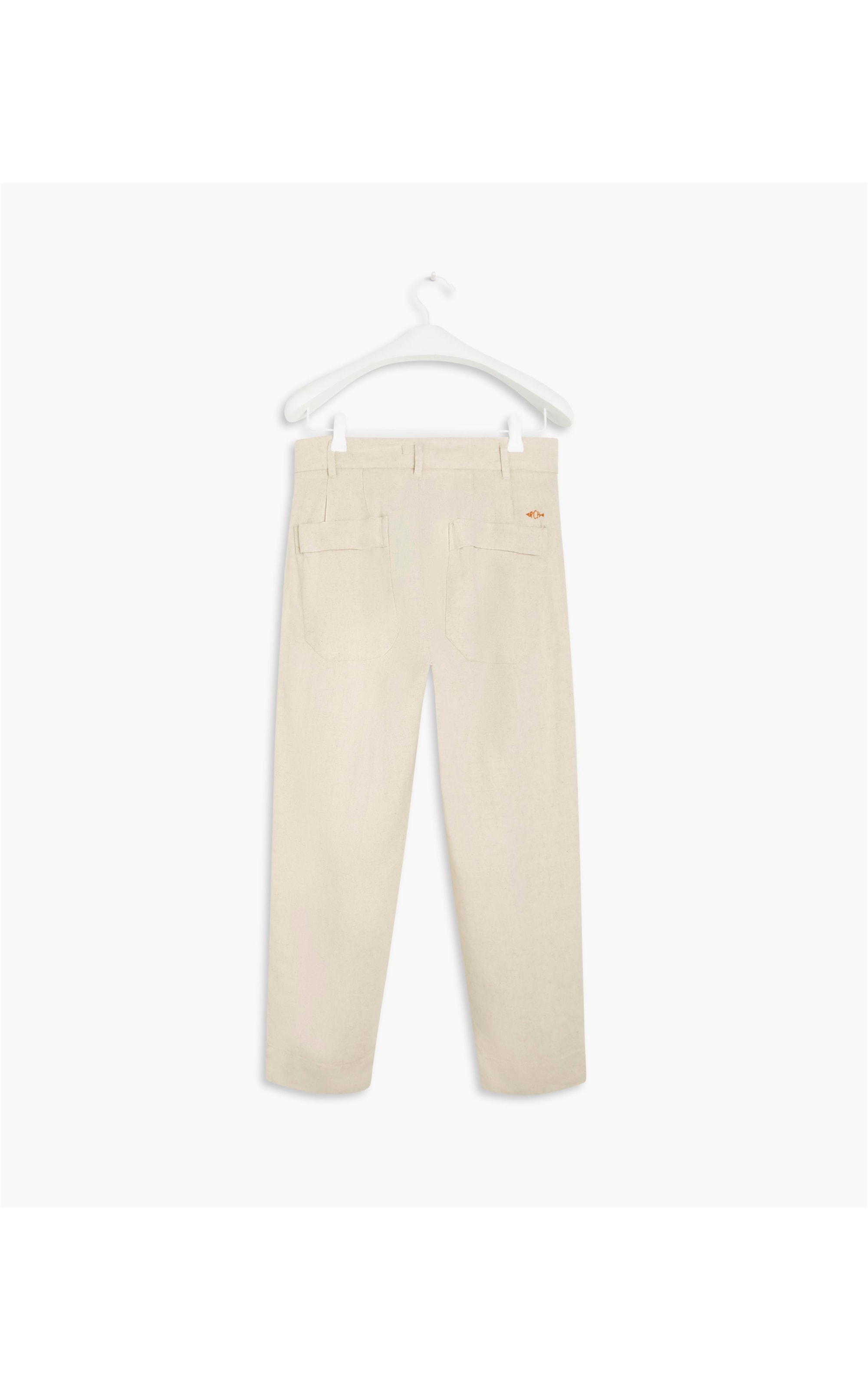 Calça Linho  Santorini Cenoura Natural