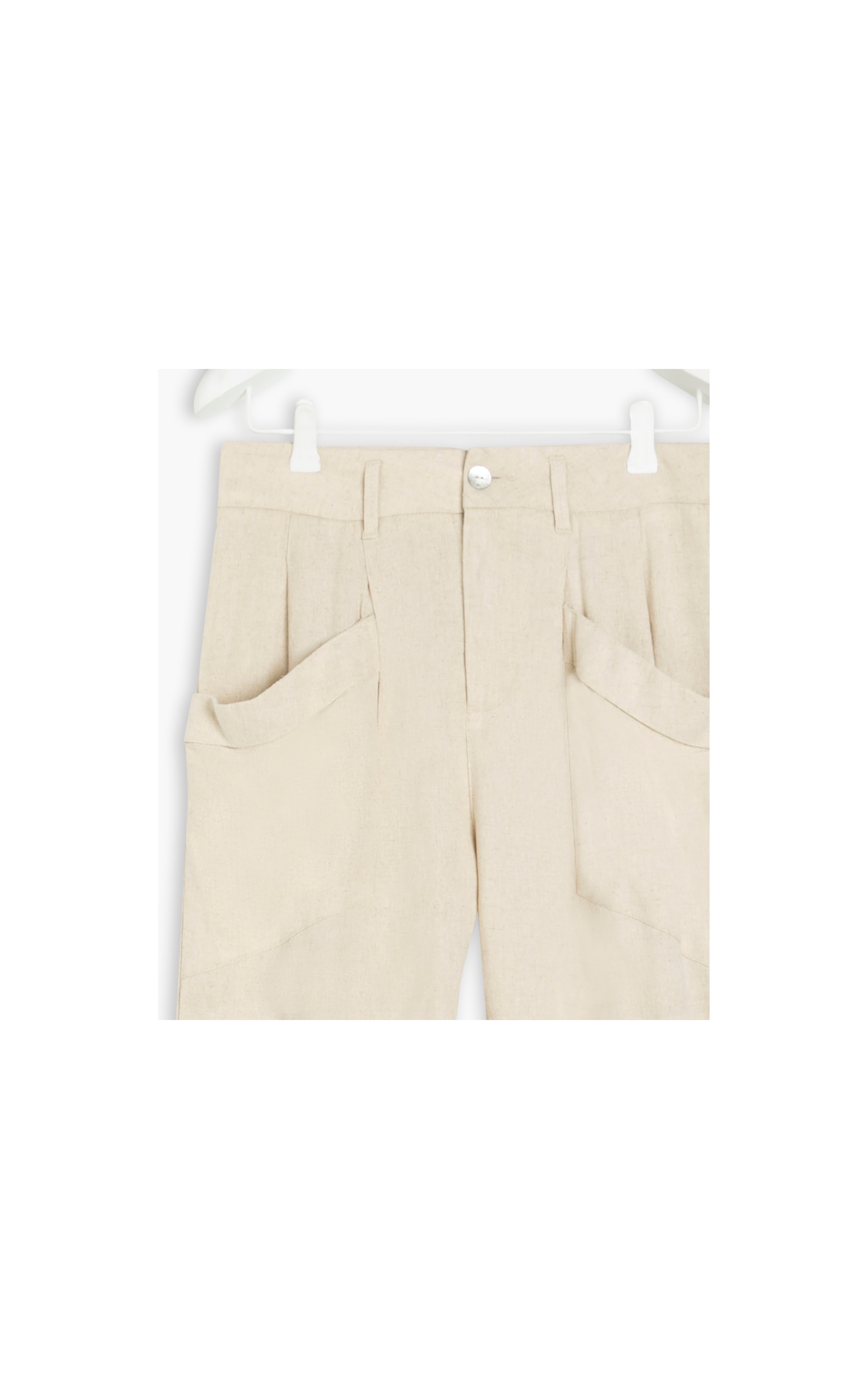 Calça Linho  Santorini Cenoura Natural