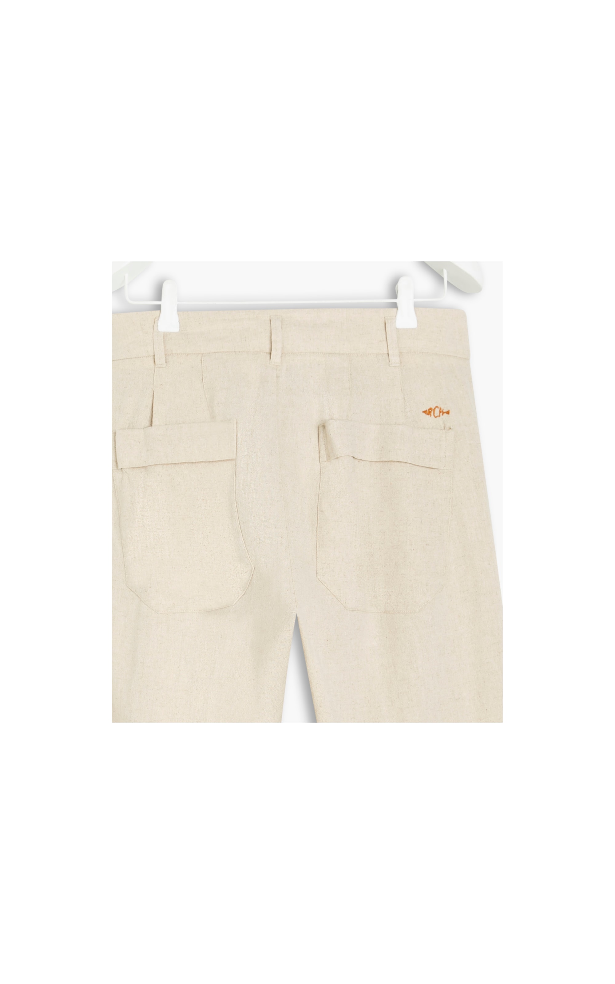 Calça Linho  Santorini Cenoura Natural