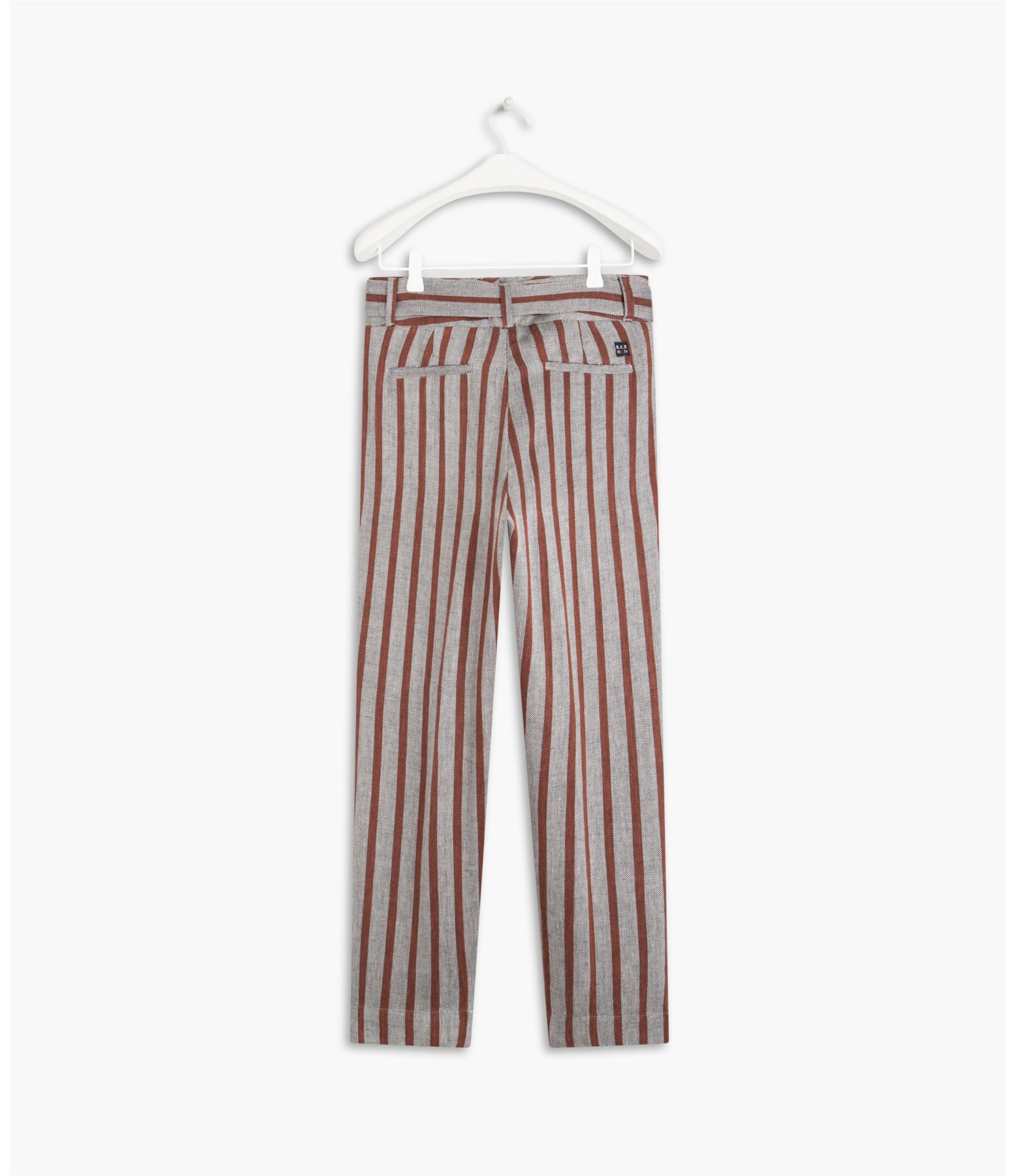 Calça Linho  Stone Chevron  Ft  Terra