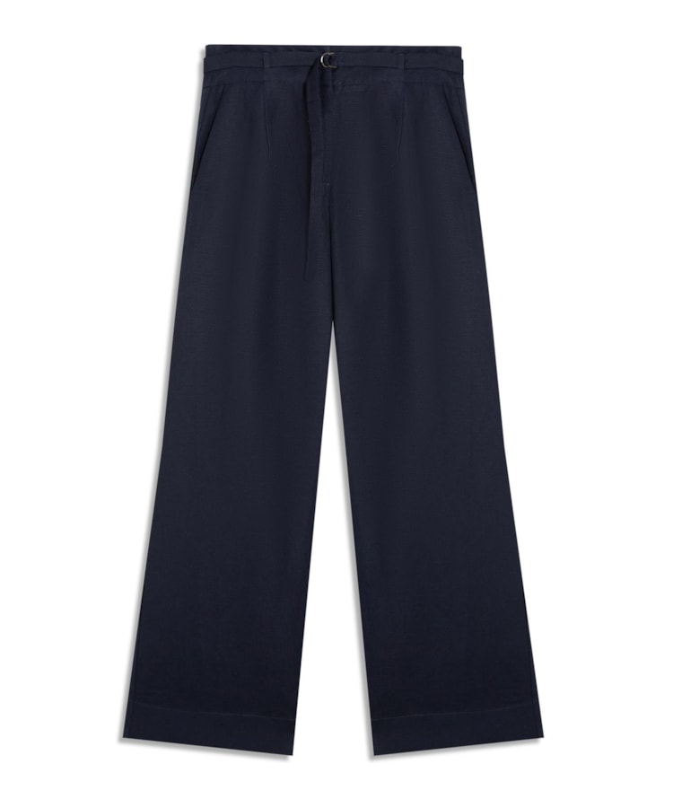 Calça Linho  Tarsila Dark Navy