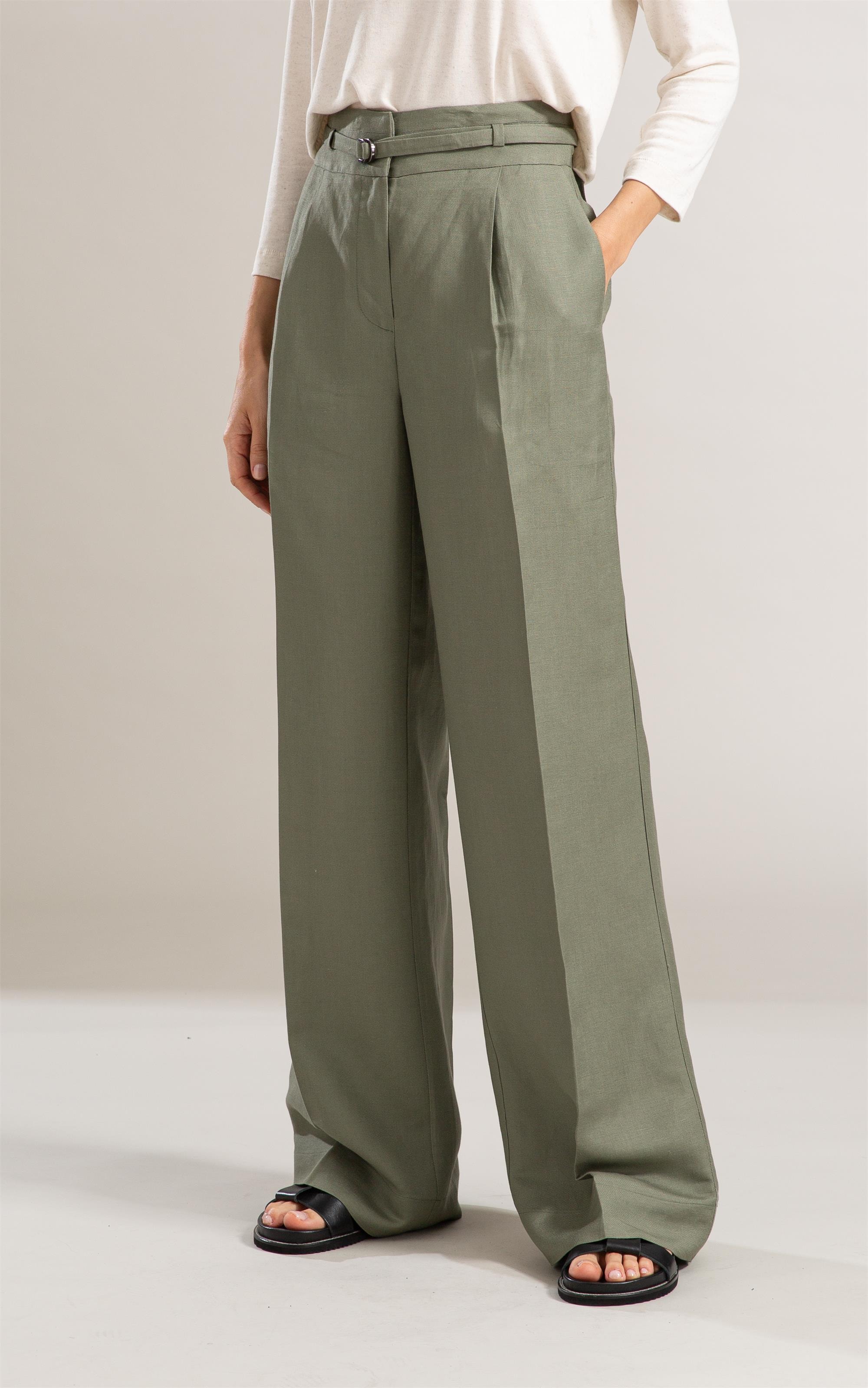 Calça Linho  Tarsila Verde Militar