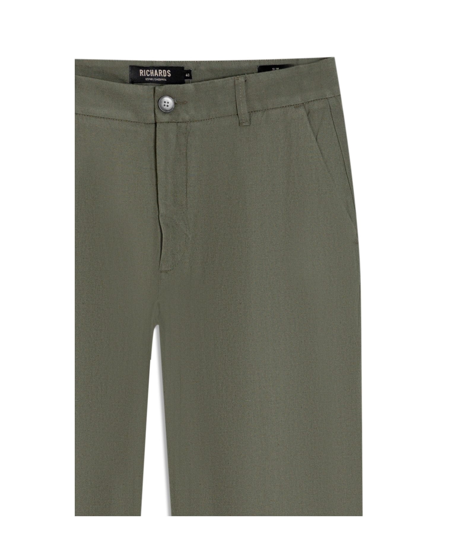 Calça Linho  Tolit Verde Militar