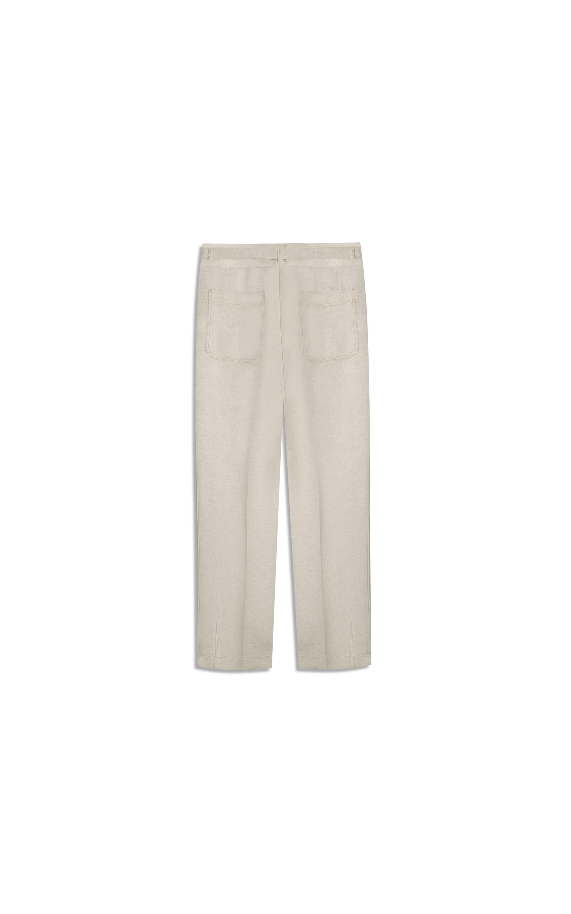 Calca Magnus Basic Fit Linho Blend Areia