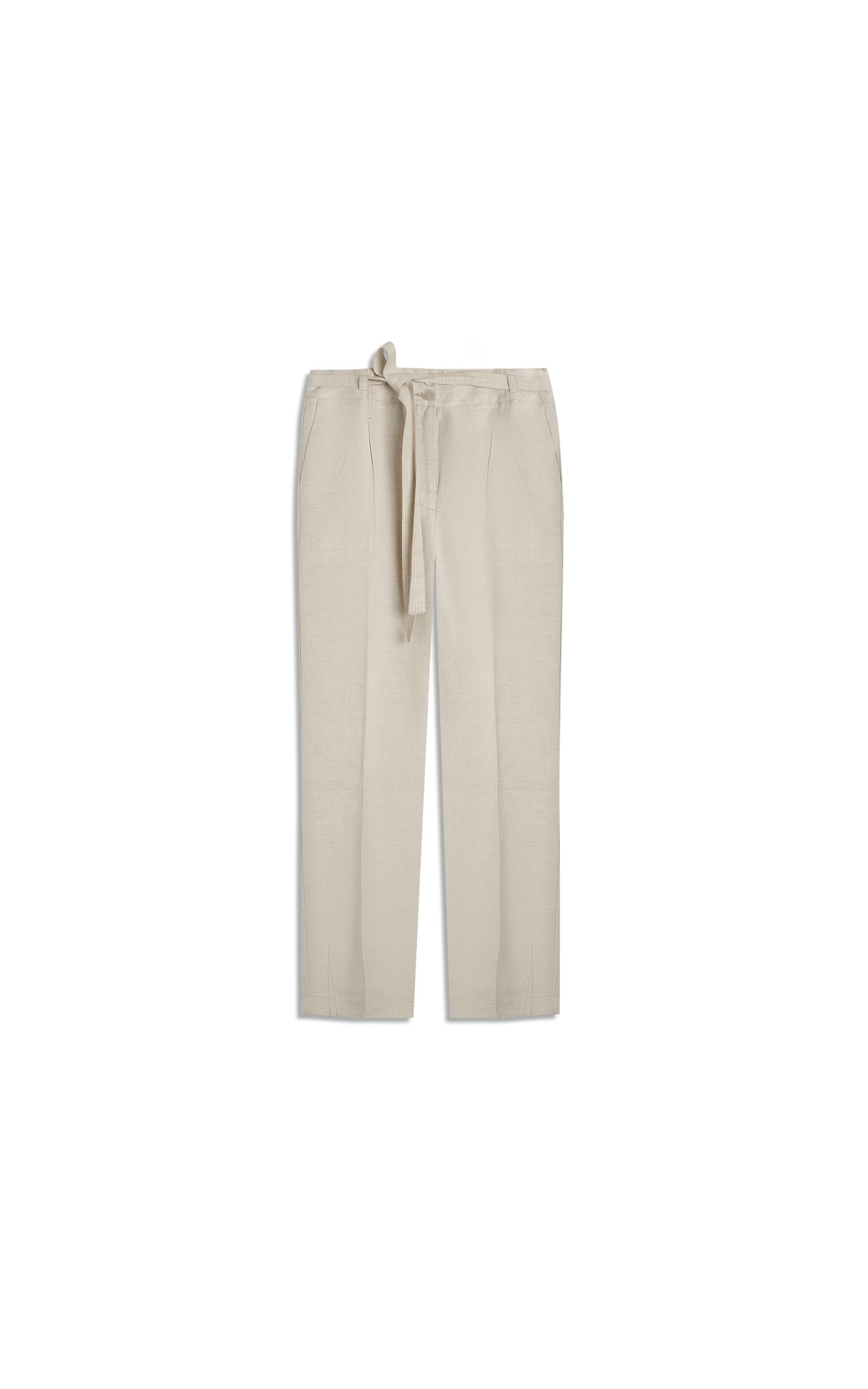 Calca Magnus Basic Fit Linho Blend Areia